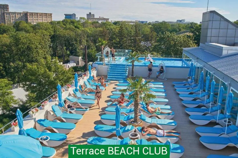 Property building in Hotel & Spa NEMO with dolphins