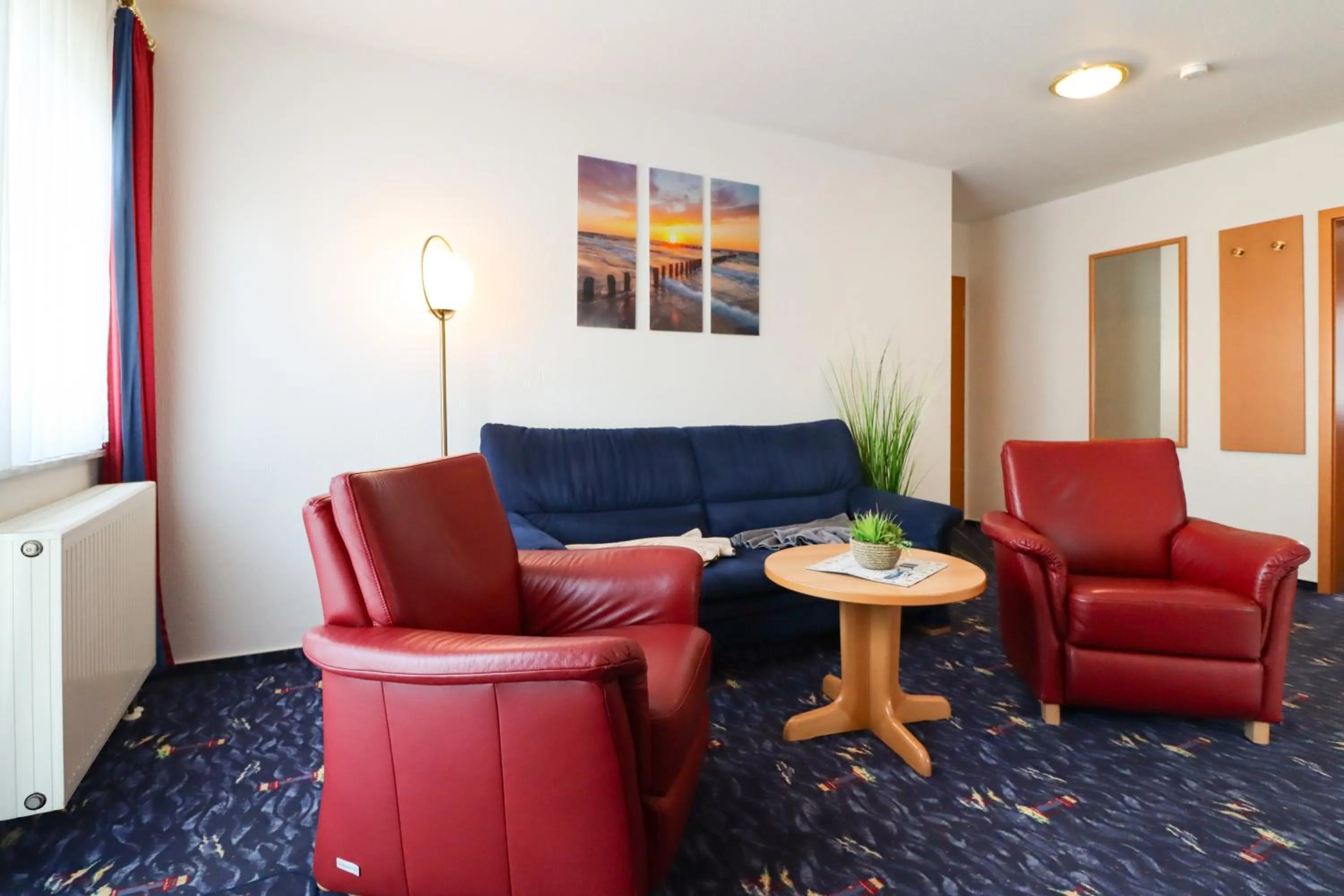 Living room in Aparthotel Leuchtfeuer Rügen