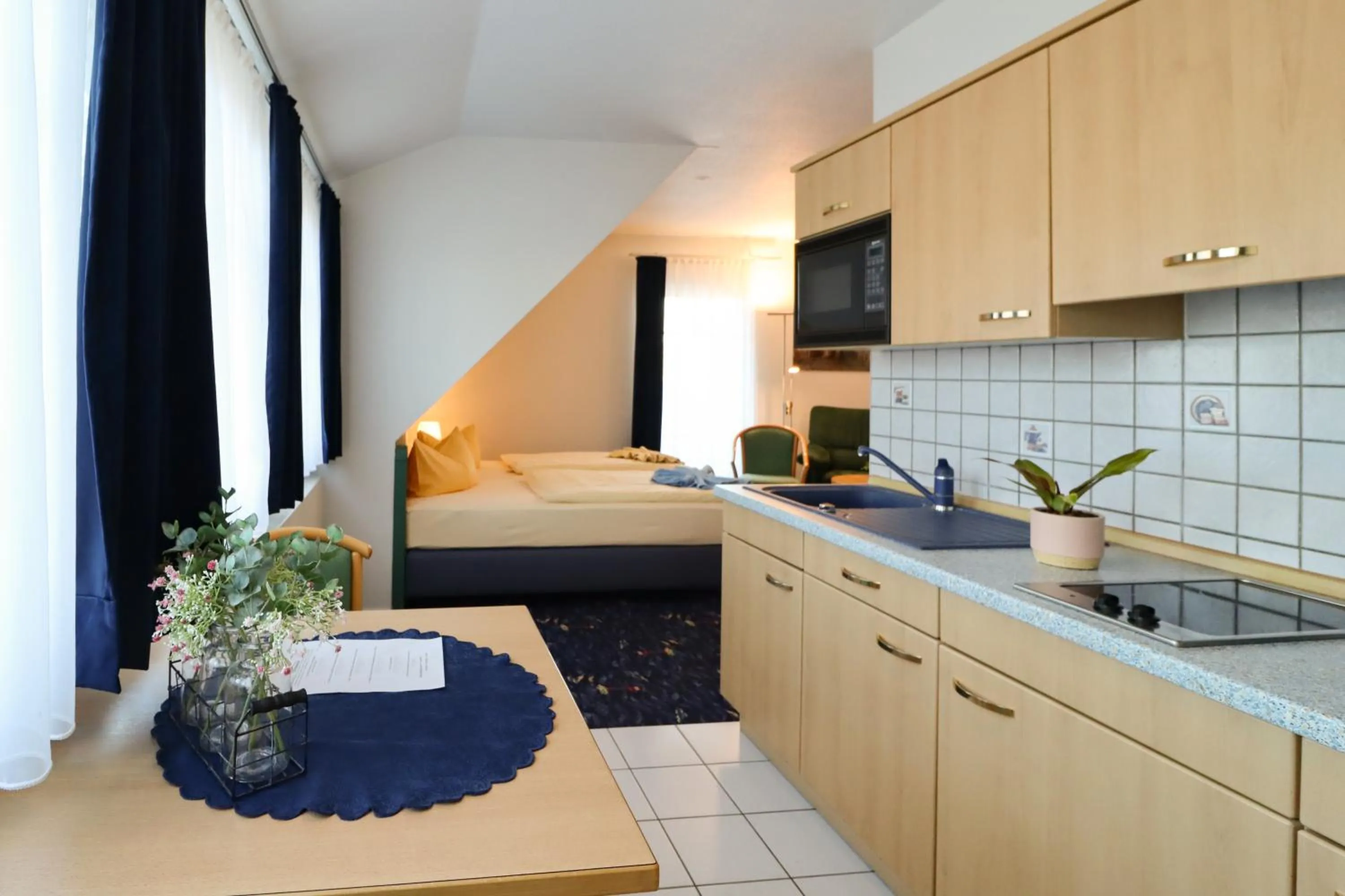 Bed in Aparthotel Leuchtfeuer Rügen