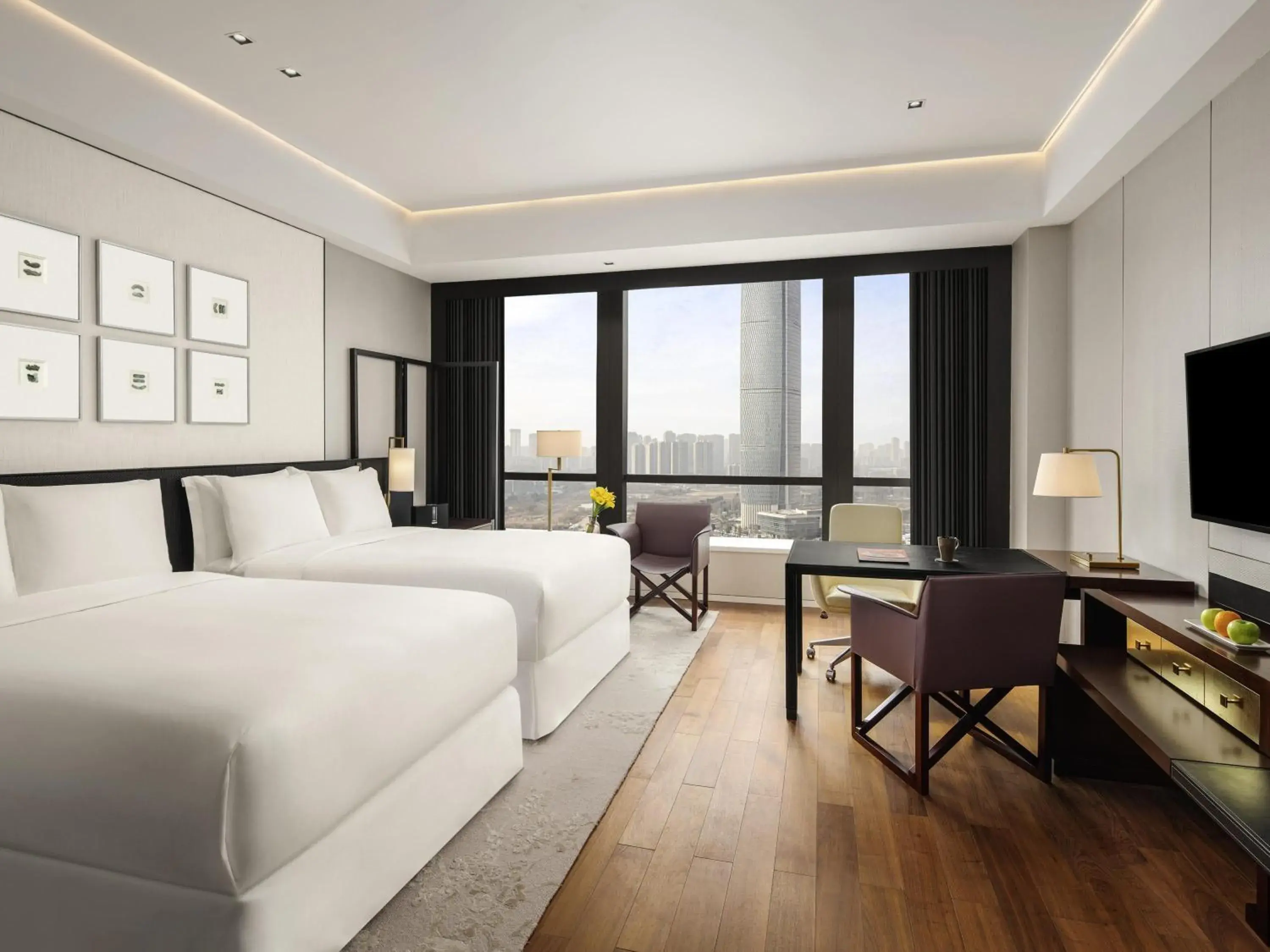 Fairmont Twin Room - Non-Smoking in Fairmont Wuhan Fairmont Twin Room - Non-Smoking in Fairmont Wuhan