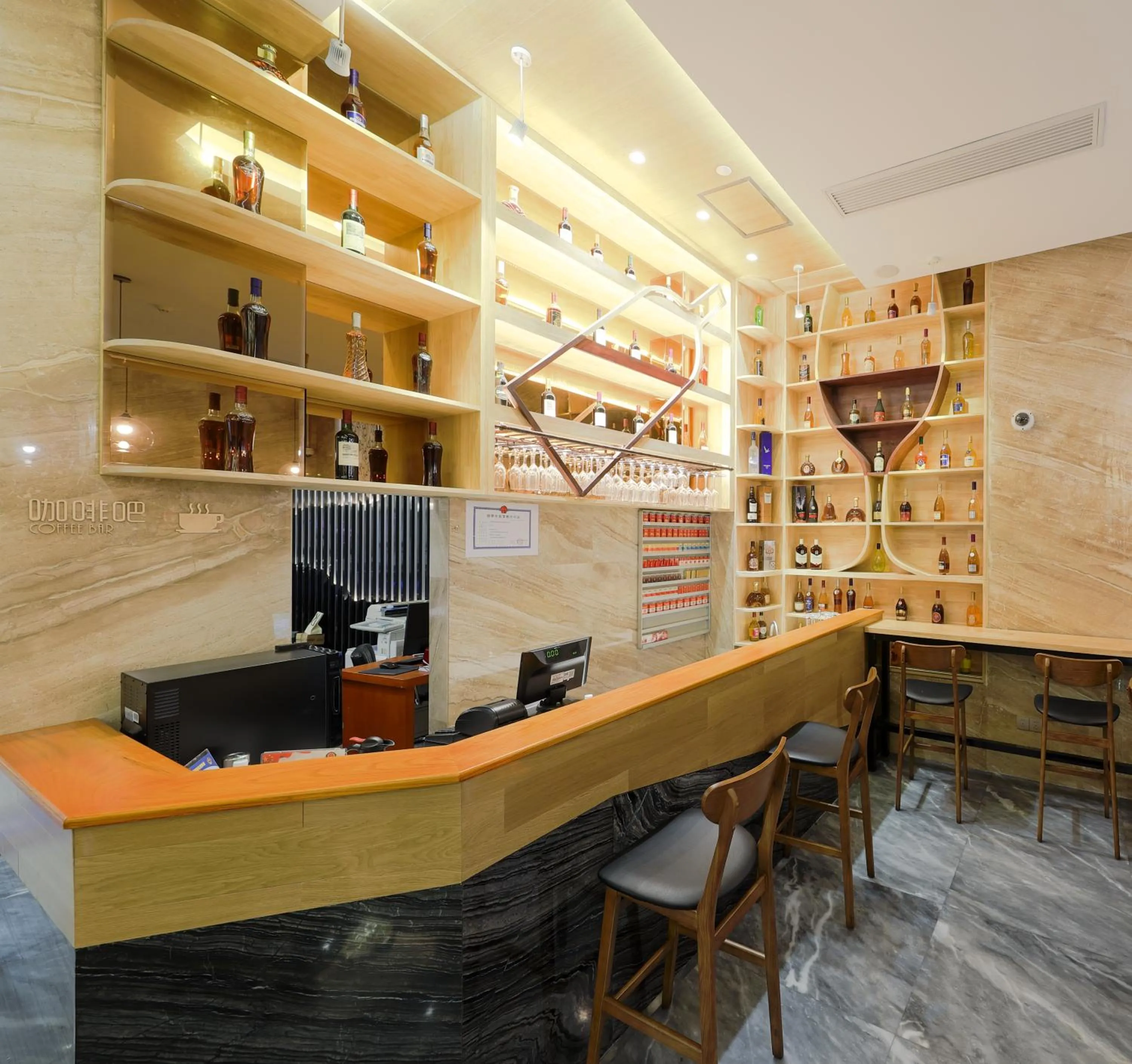 Lounge or bar in Mengguo Hotel Pudong Airport