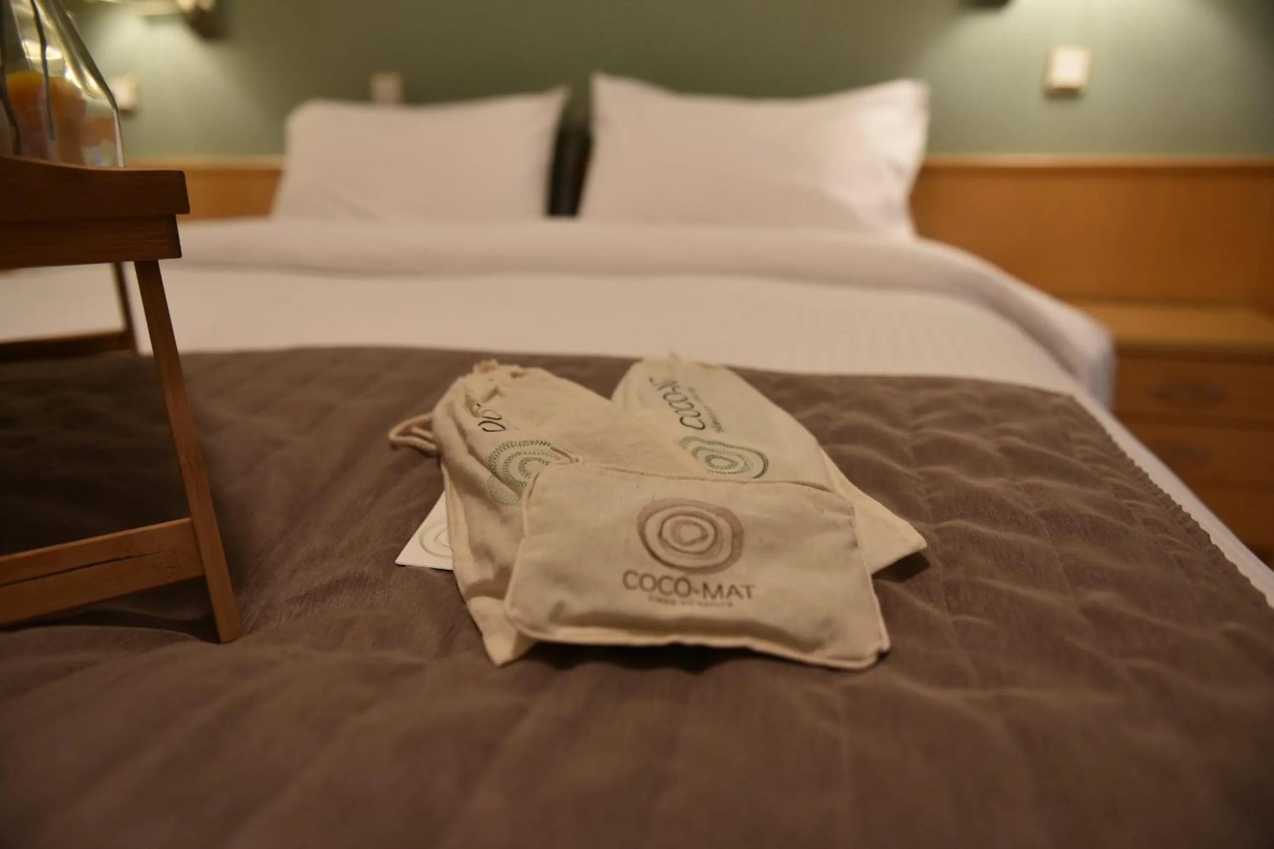 Bed in Hotel Xanthippion