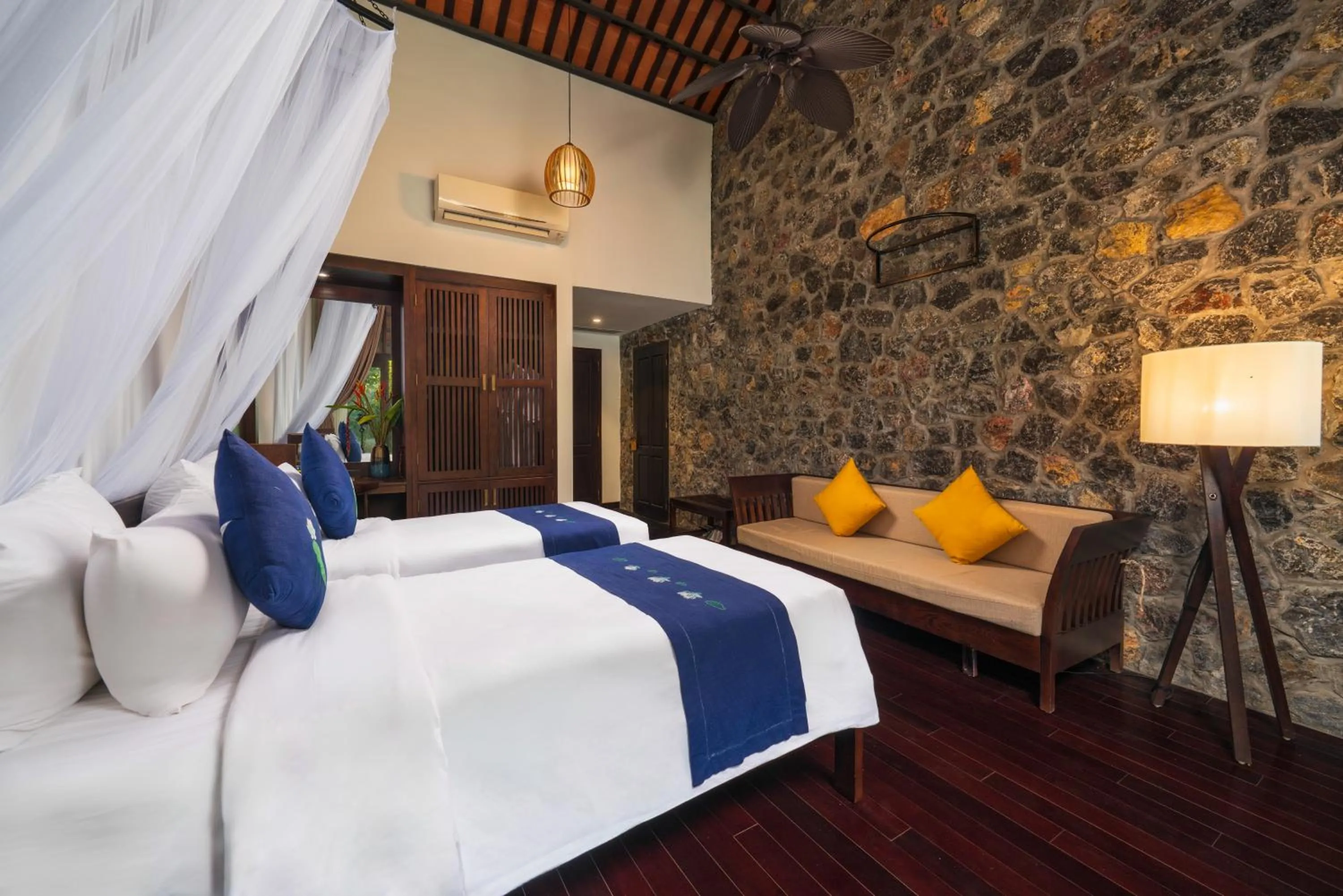 Photo of the whole room, Bed in Aravinda Resort Ninh Binh