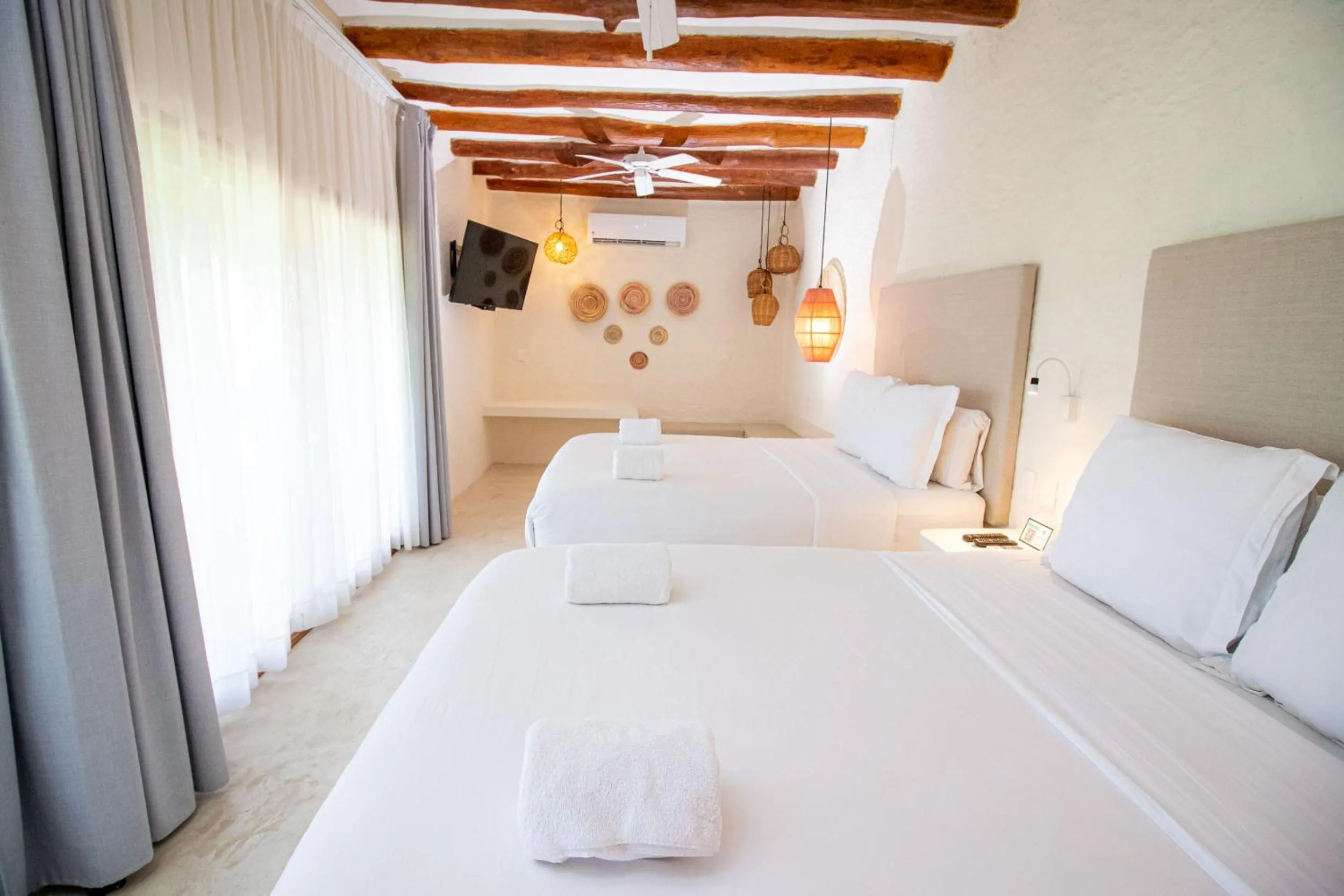 Bedroom, Bed in Soho Boutique Holbox - Adults Only