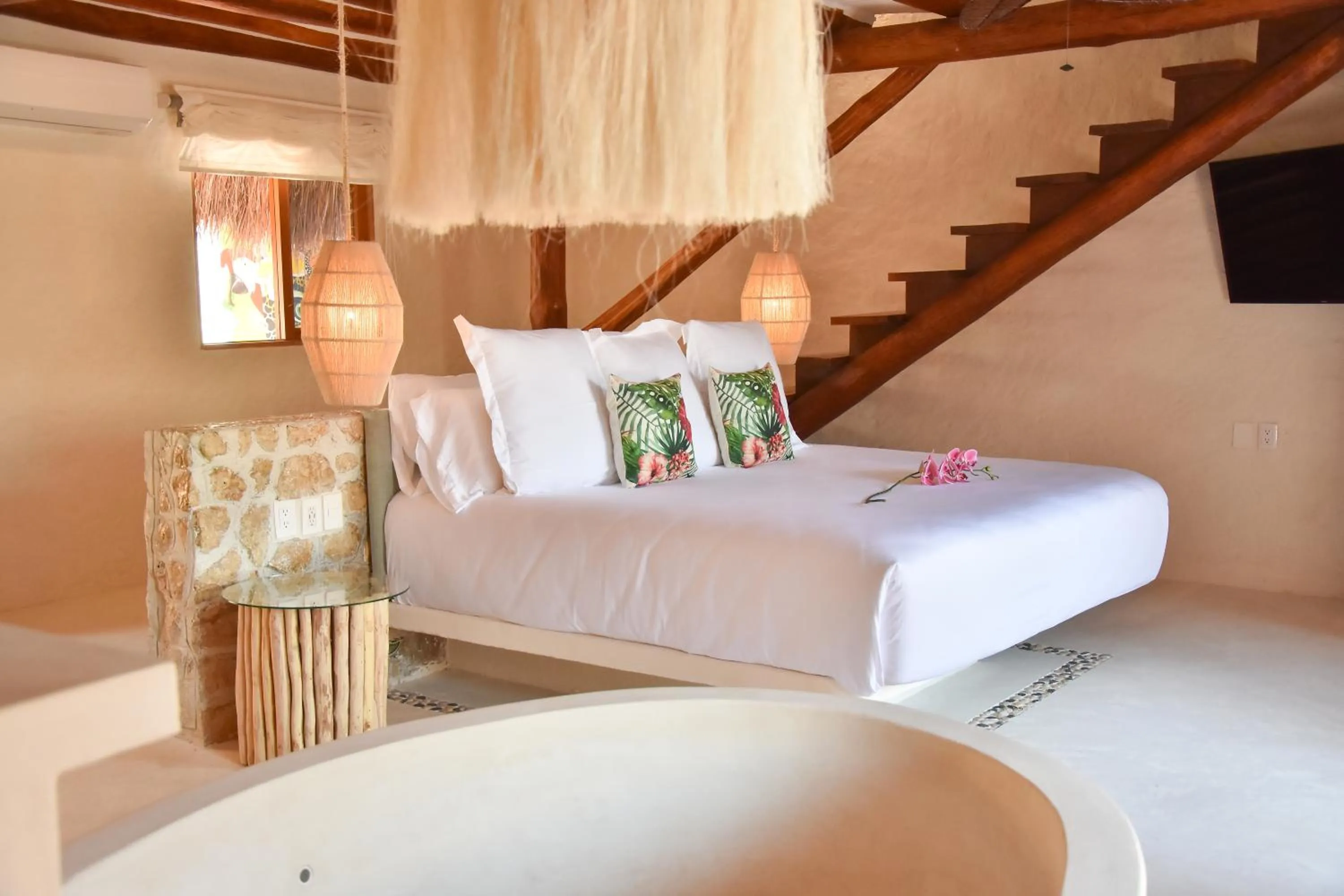 Bedroom, Bed in Soho Boutique Holbox - Adults Only