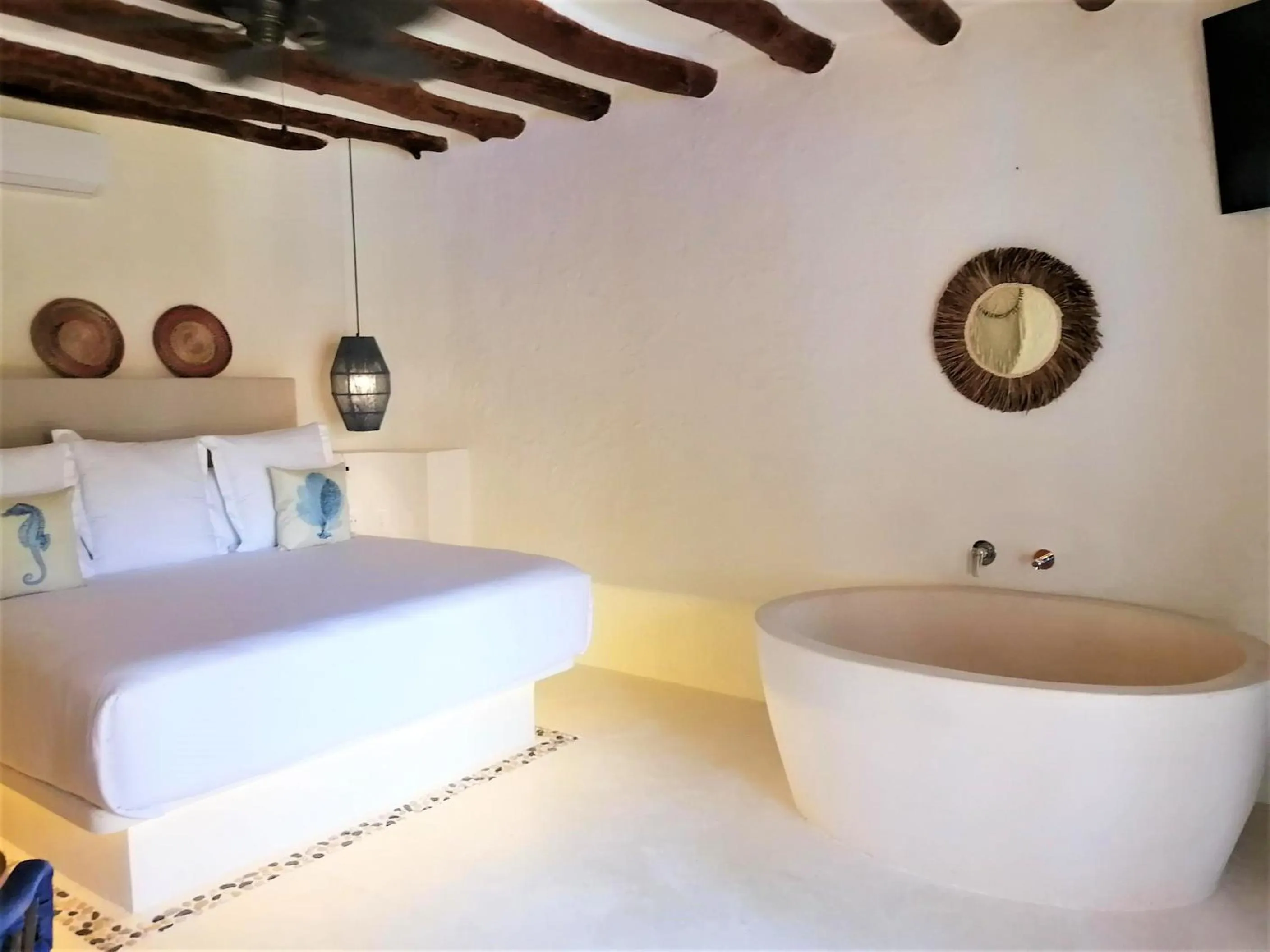 Bedroom, Bed in Soho Boutique Holbox - Adults Only