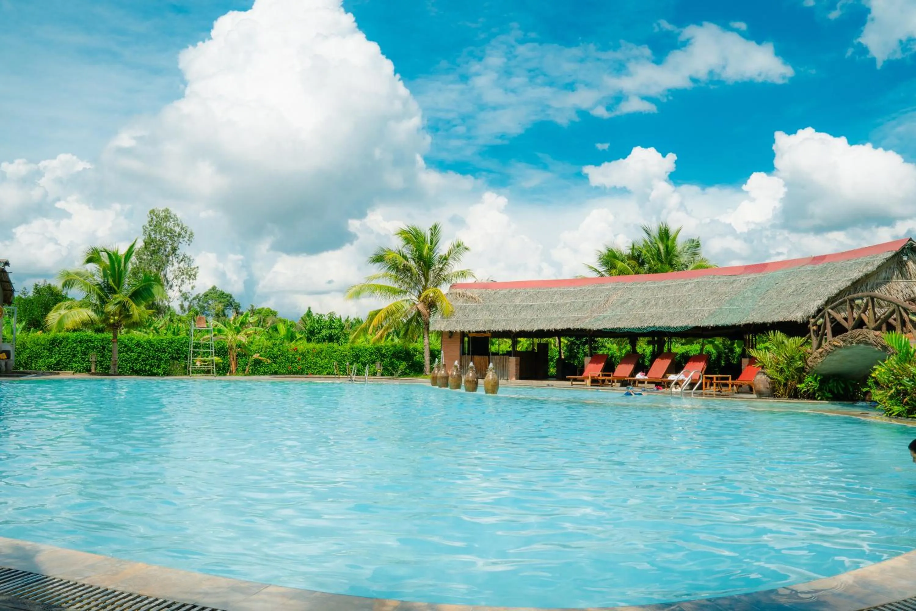 Swimming pool in Can Tho Ecolodge