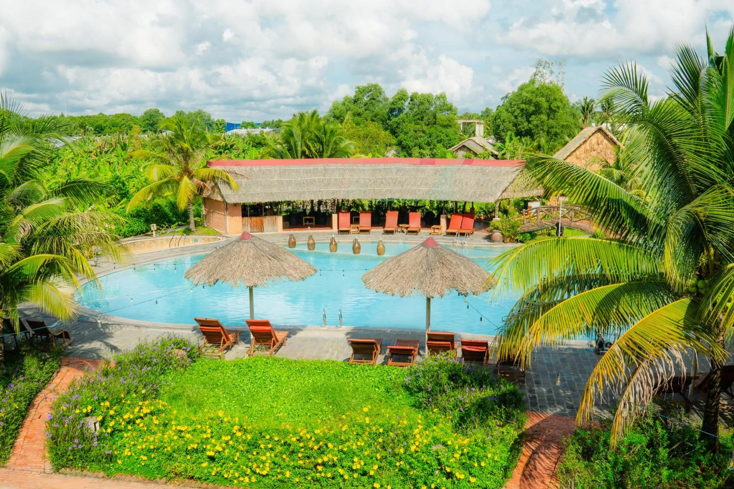 Swimming pool in Can Tho Ecolodge