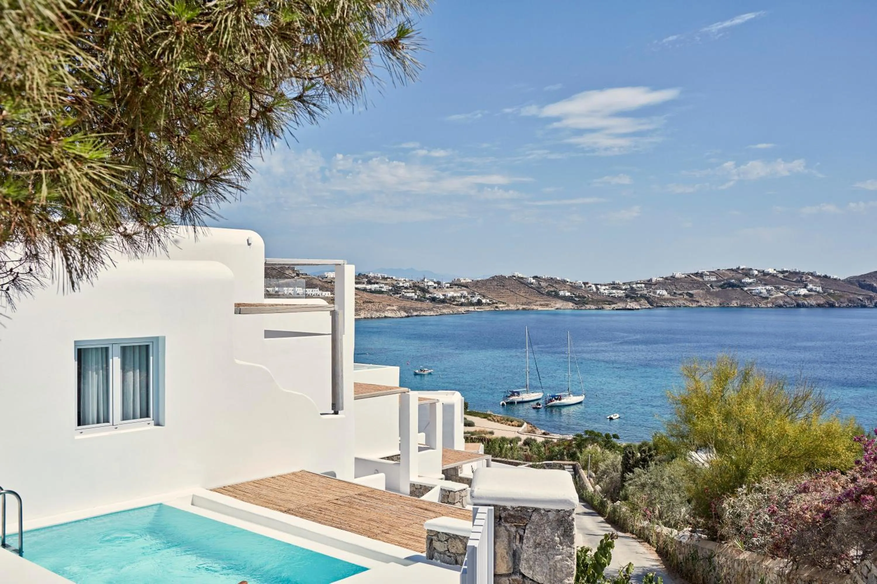 Sea view in Katikies Mykonos - The Leading Hotels of the World