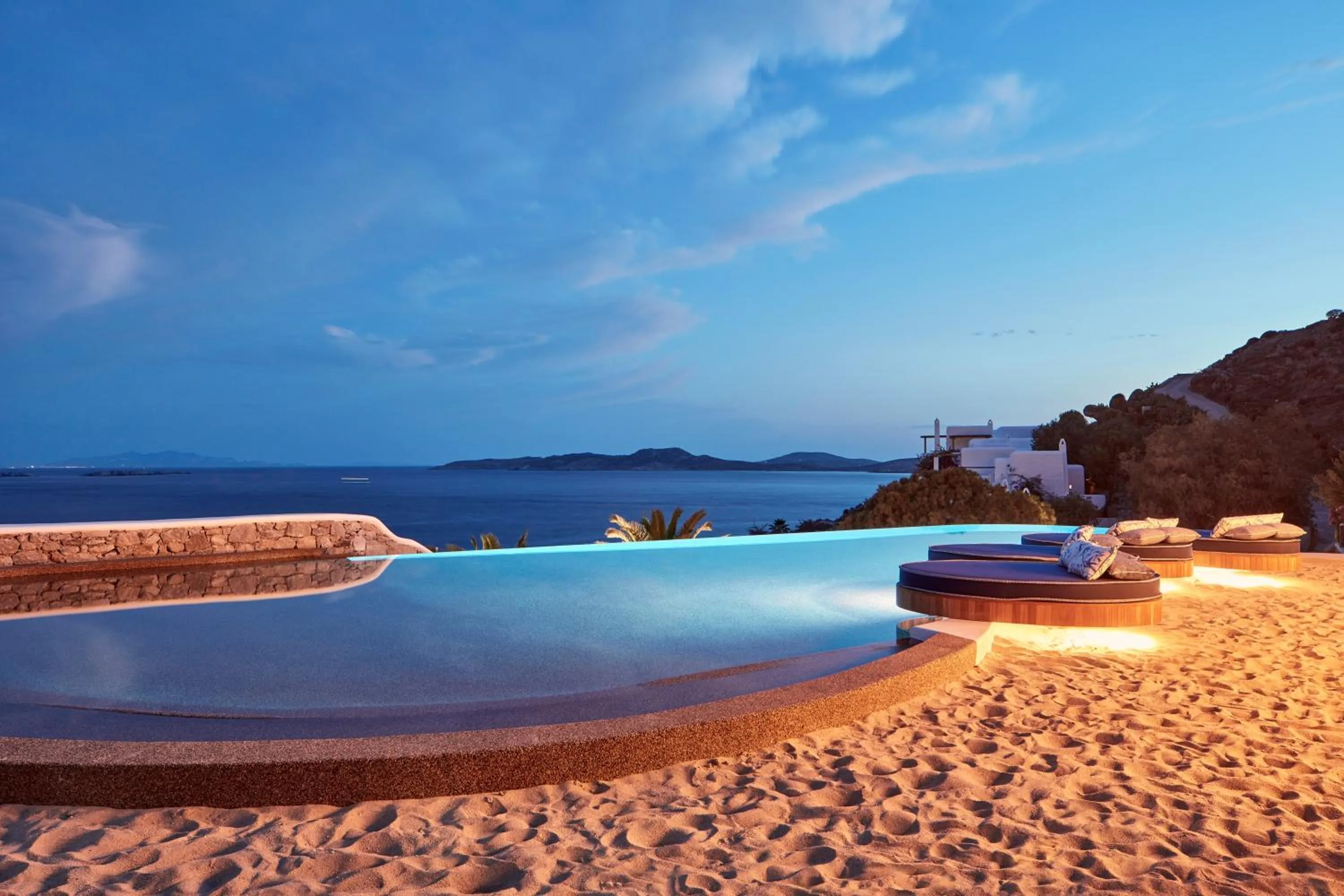 Beach in Katikies Mykonos - The Leading Hotels of the World