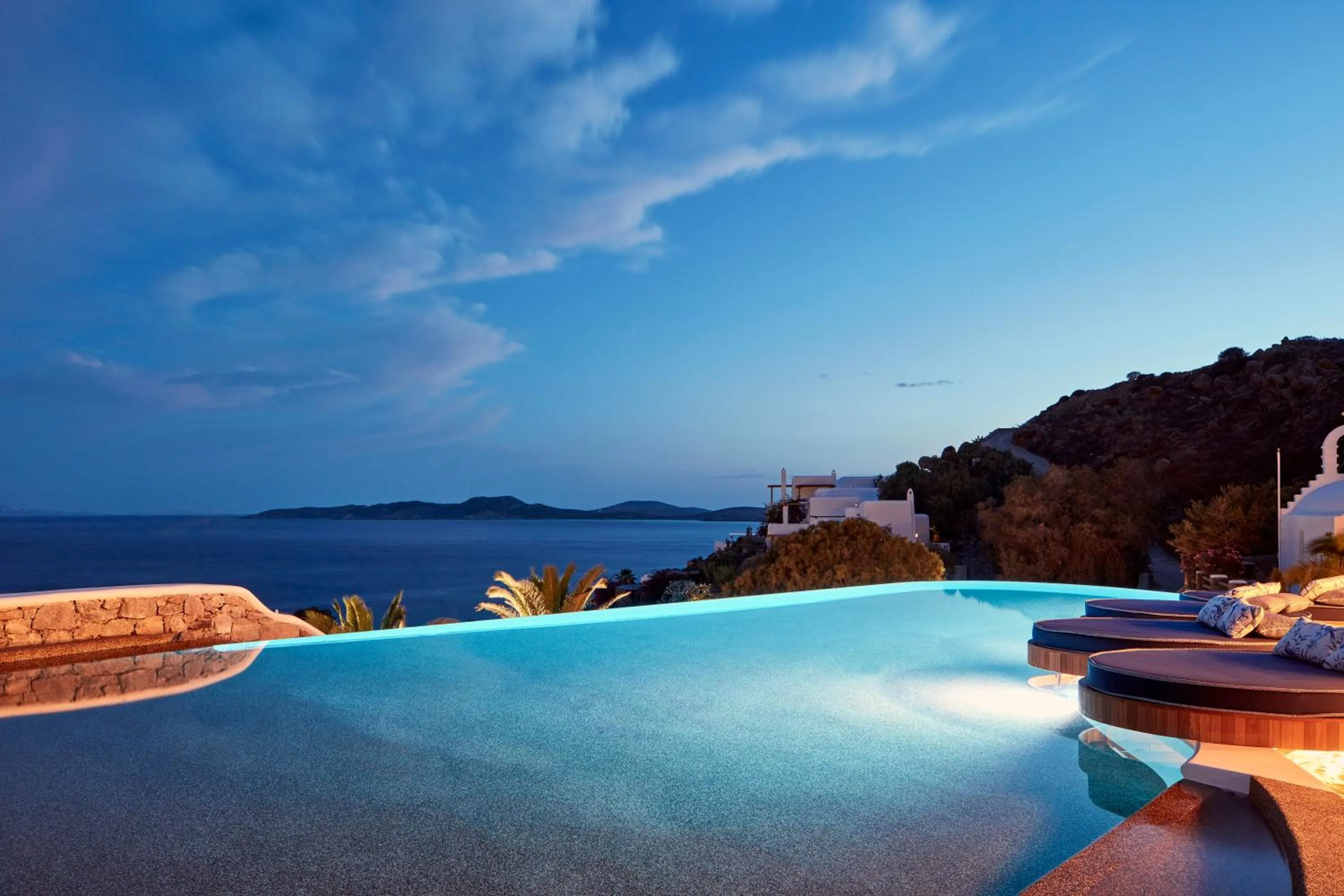 Lounge or bar in Katikies Mykonos - The Leading Hotels of the World