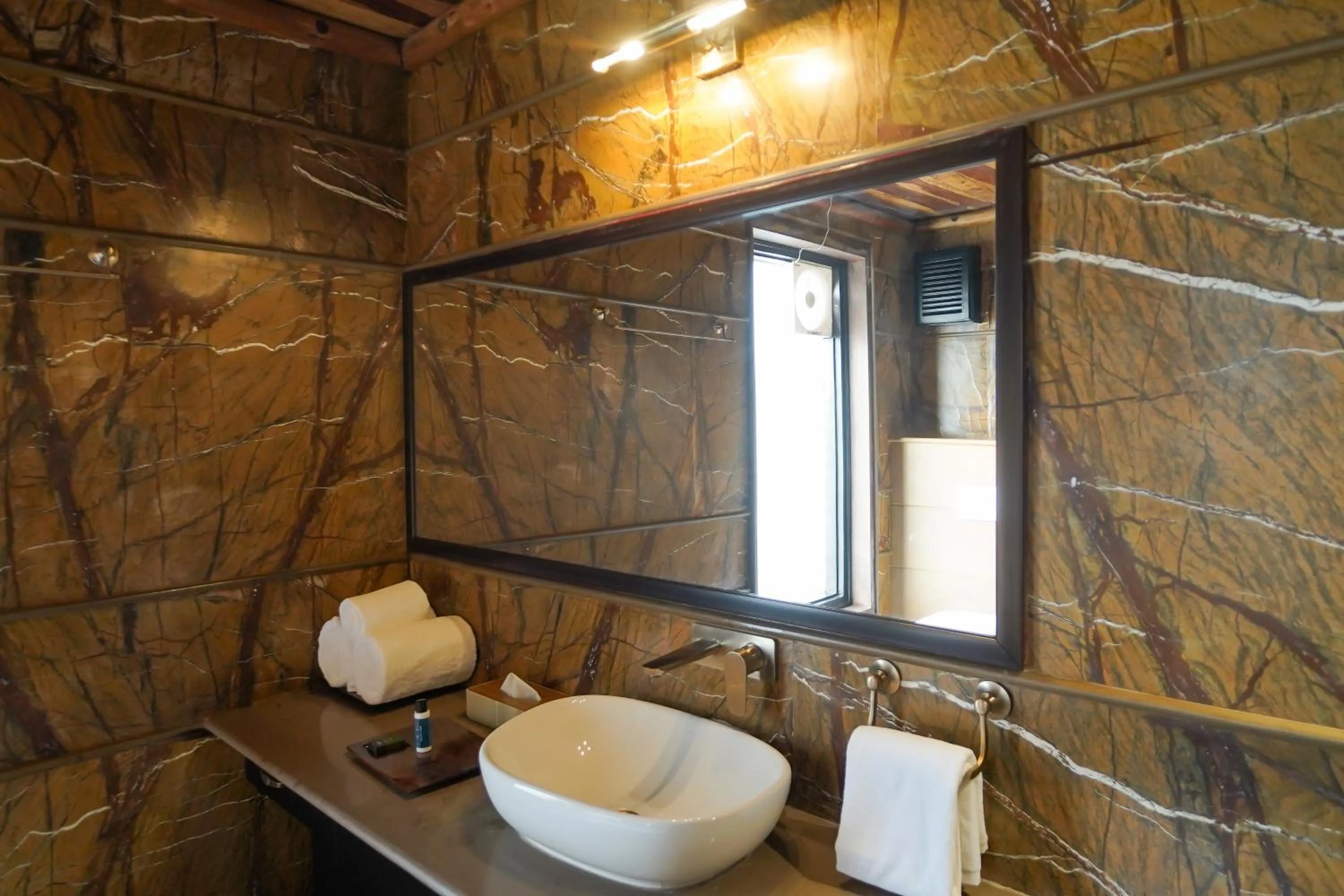 Bathroom in AamaGhati Wildlife Resort, Ranthambore