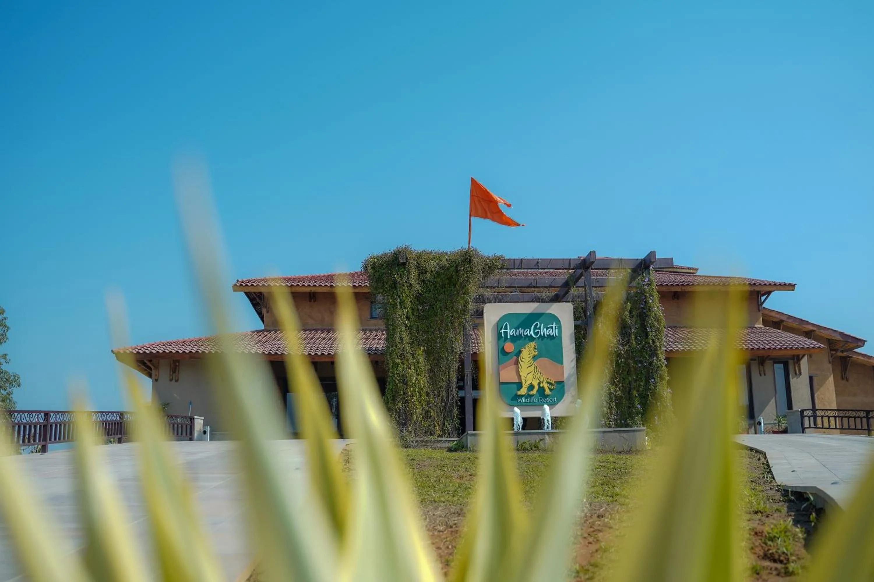 Facade/entrance in AamaGhati Wildlife Resort, Ranthambore