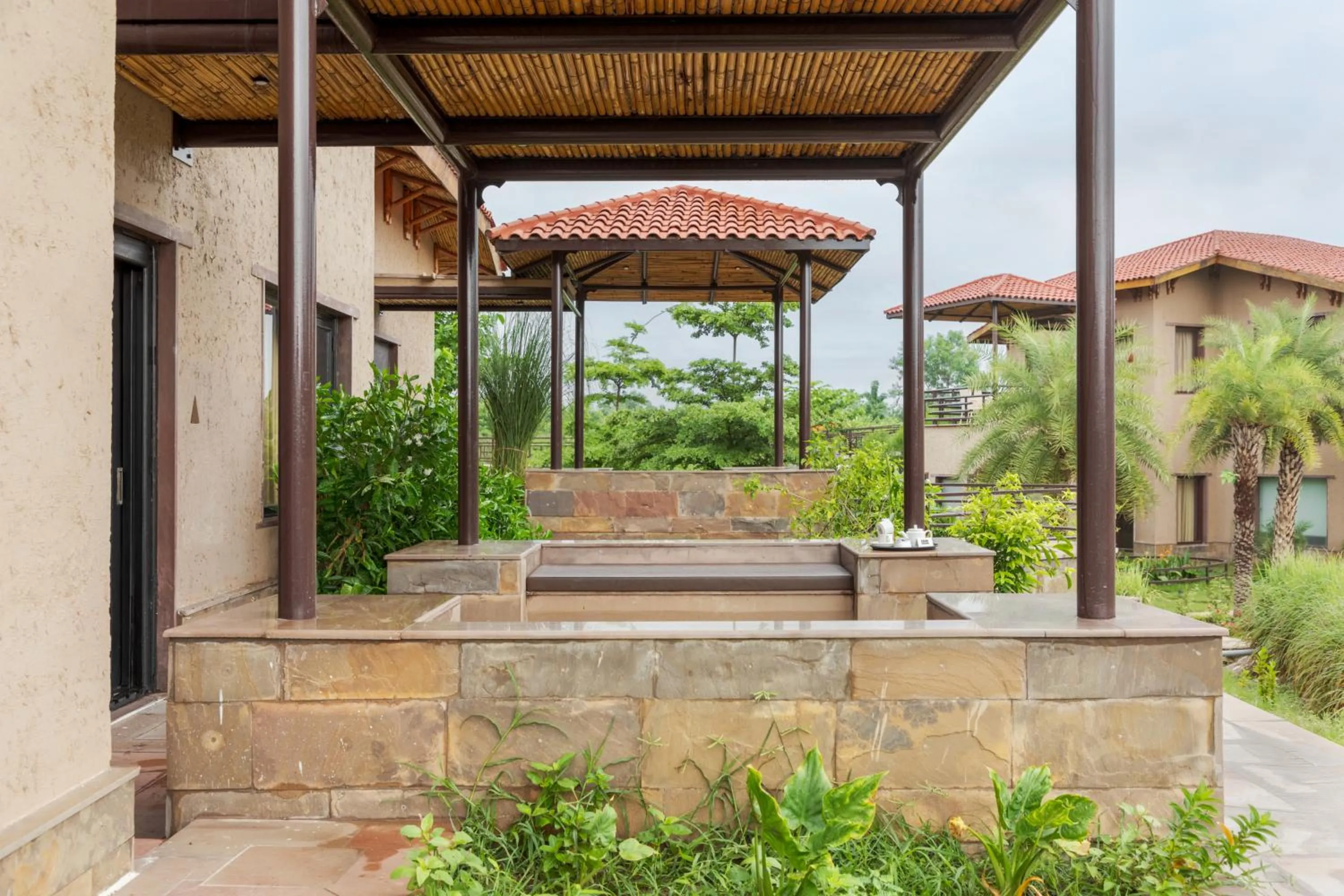 Patio in AamaGhati Wildlife Resort, Ranthambore