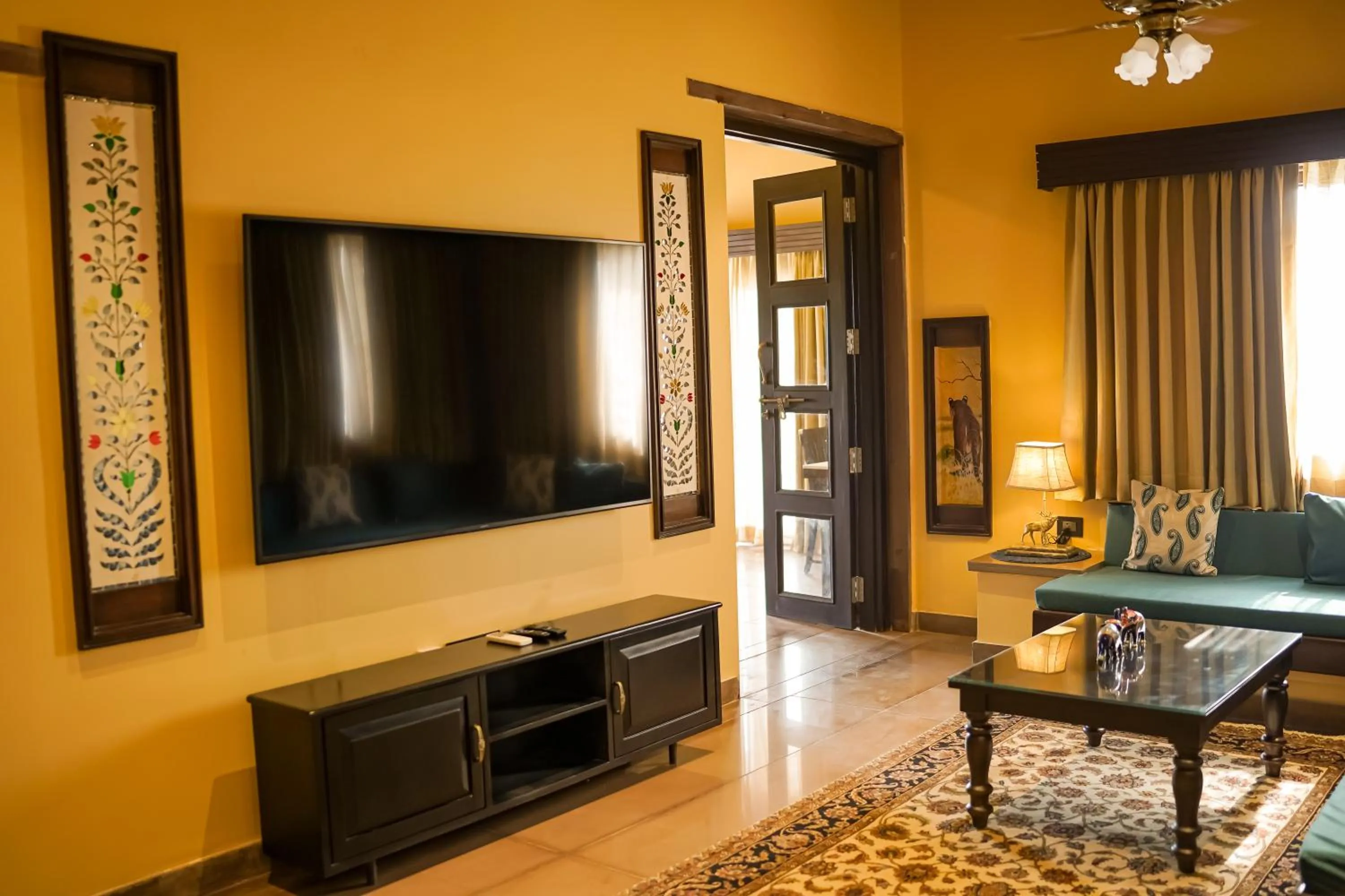 TV and multimedia in AamaGhati Wildlife Resort, Ranthambore