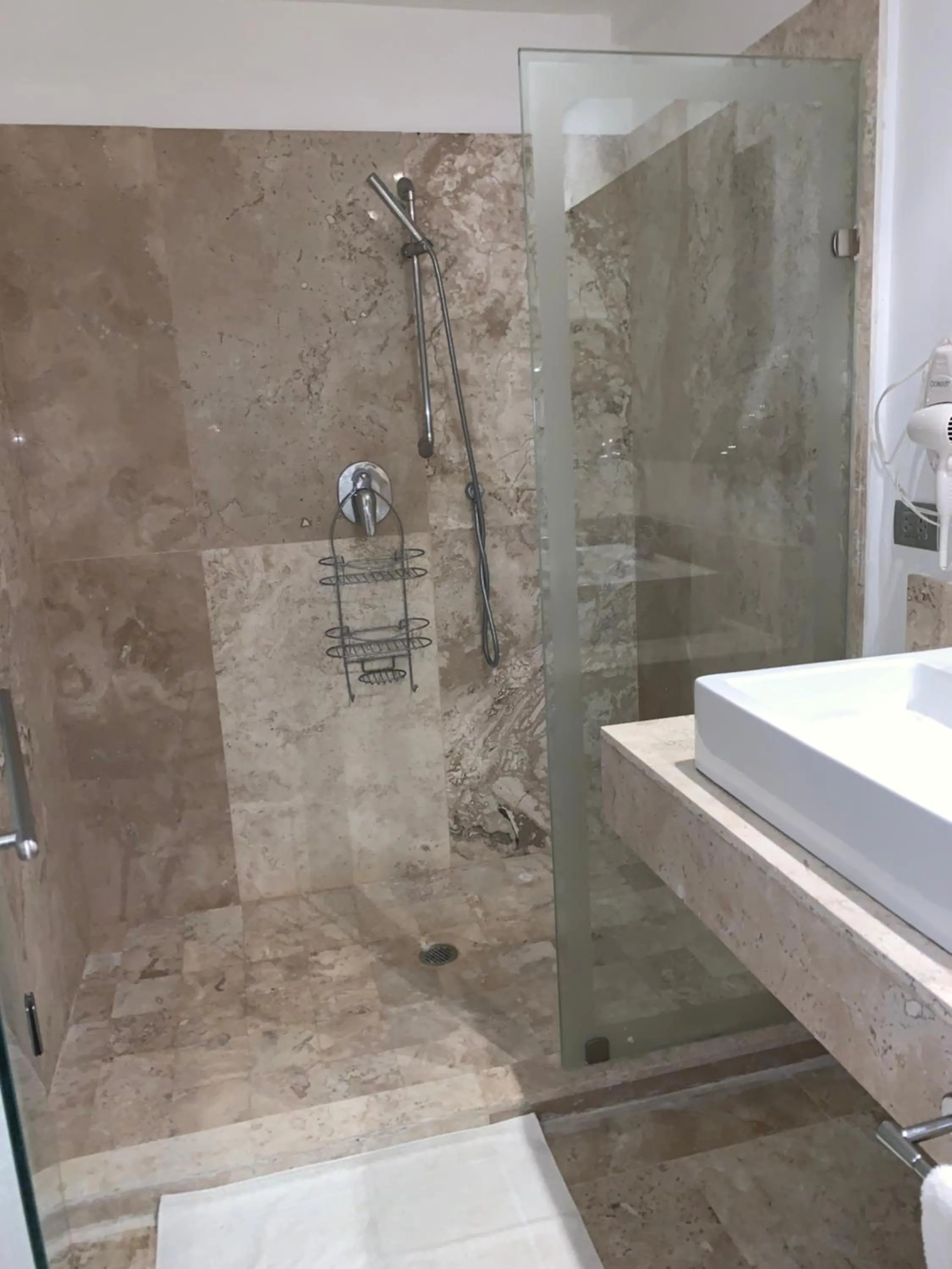 Bathroom in La Amada condo with Marina View