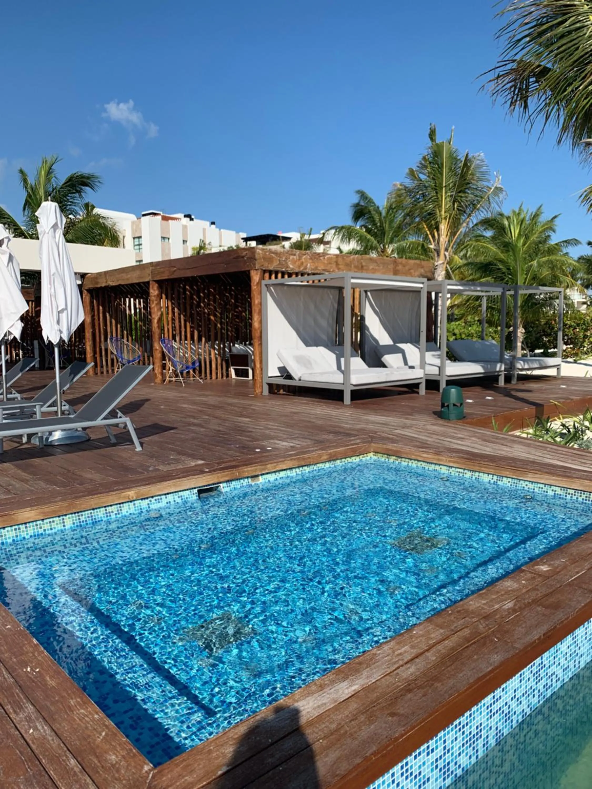 Swimming pool in La Amada condo with Marina View