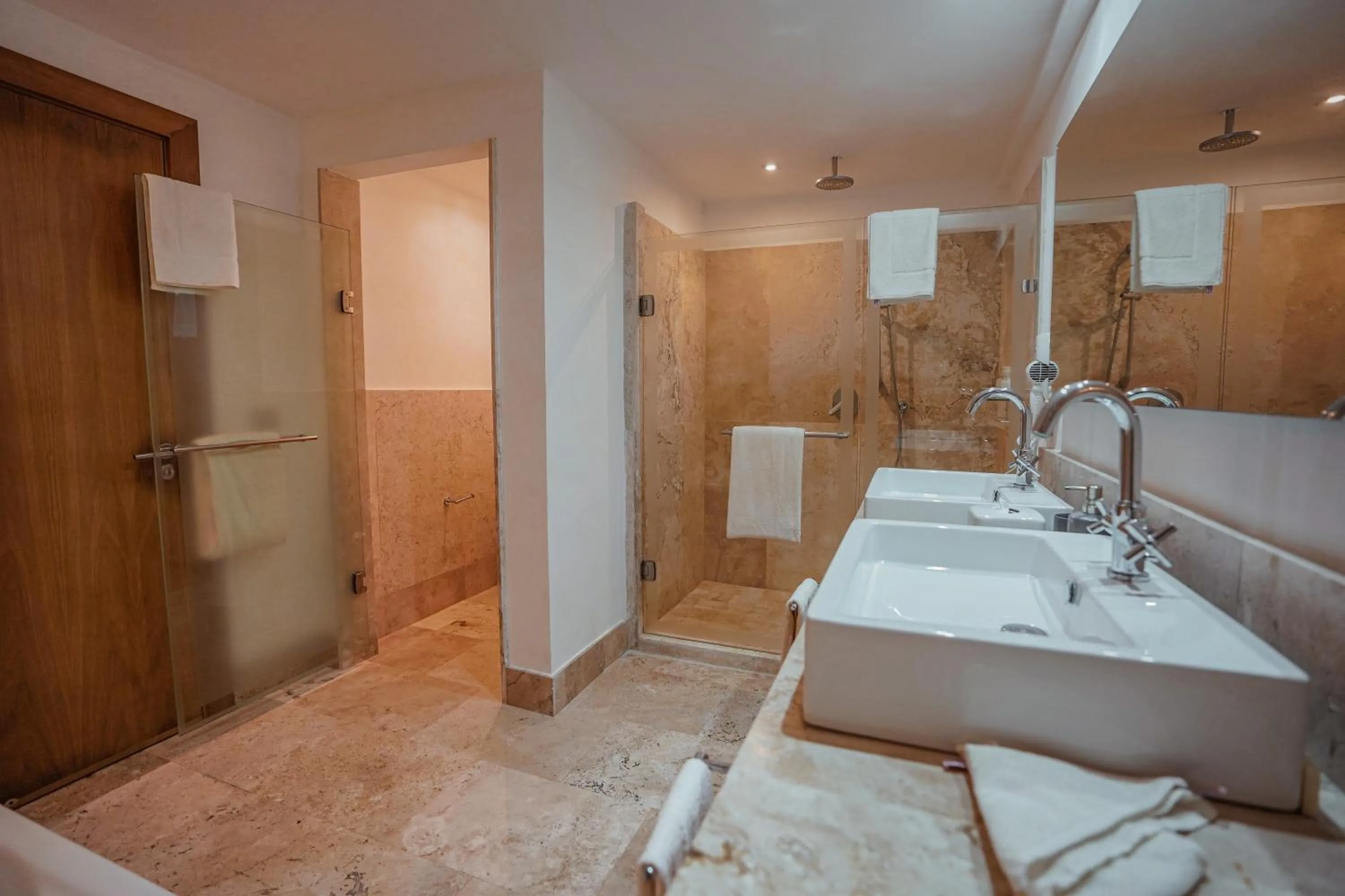 Bathroom in La Amada condo with Marina View