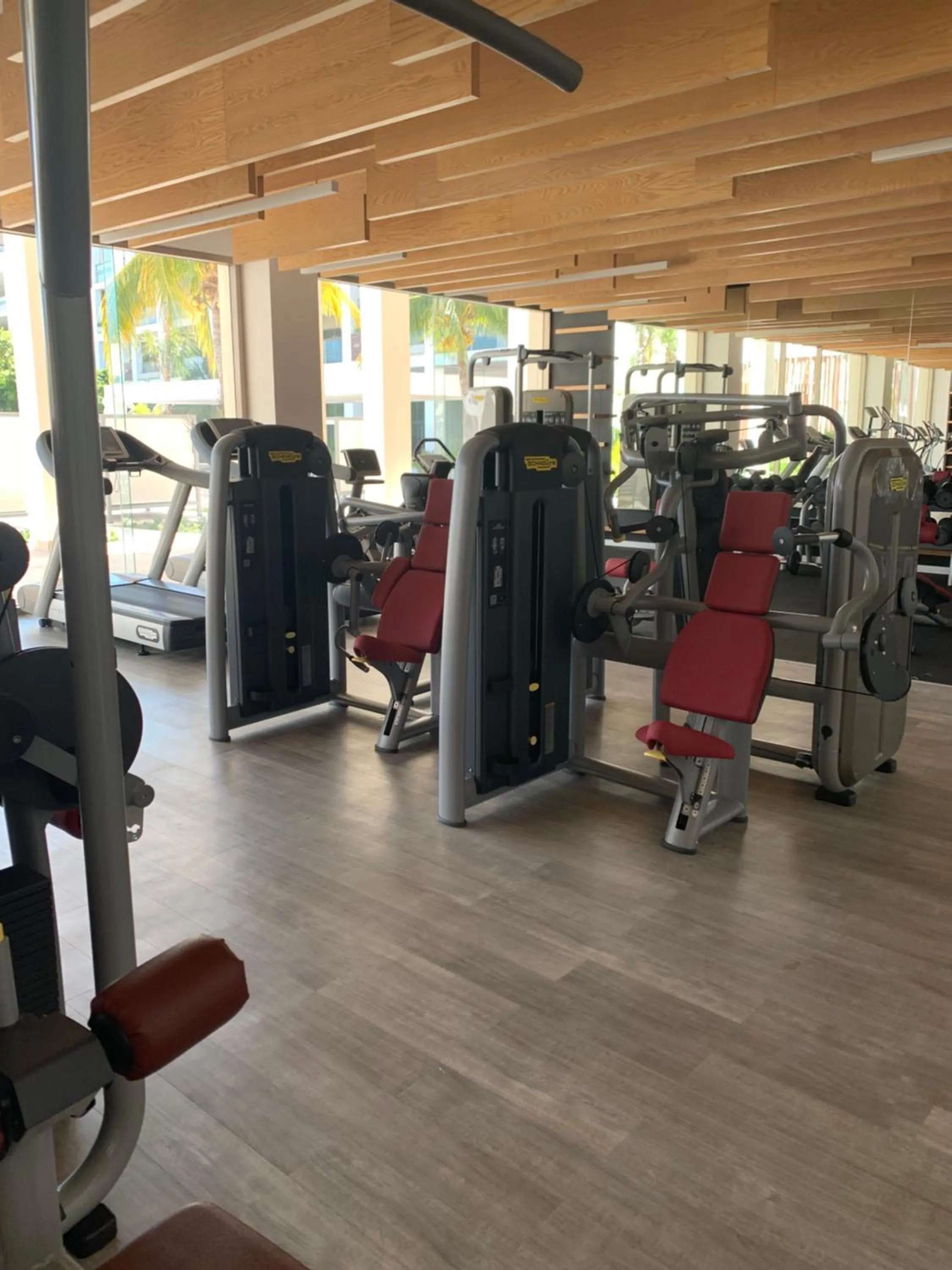 Fitness centre/facilities in La Amada condo with Marina View