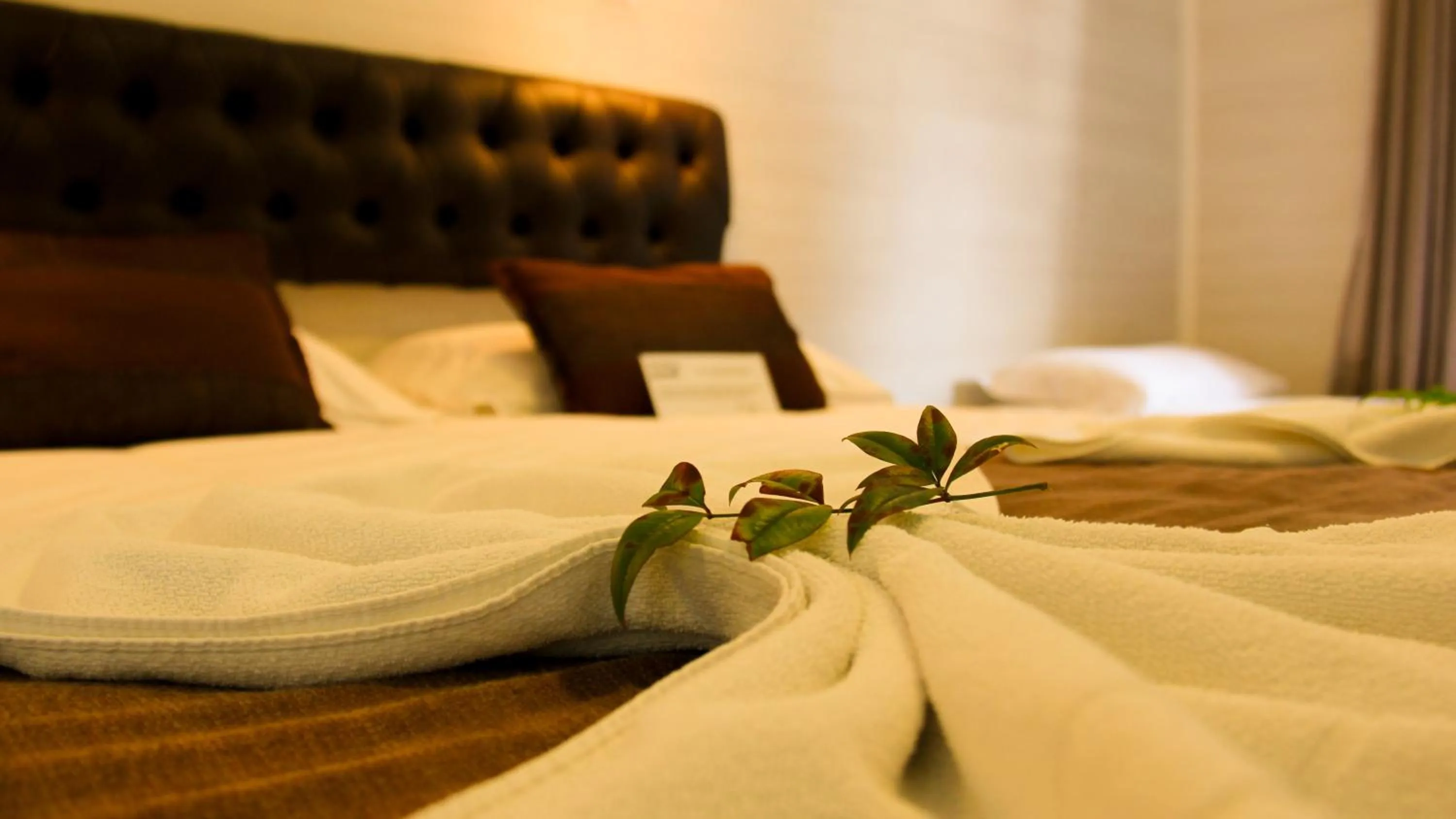 Decorative detail, Bed in Pousada Jasmim