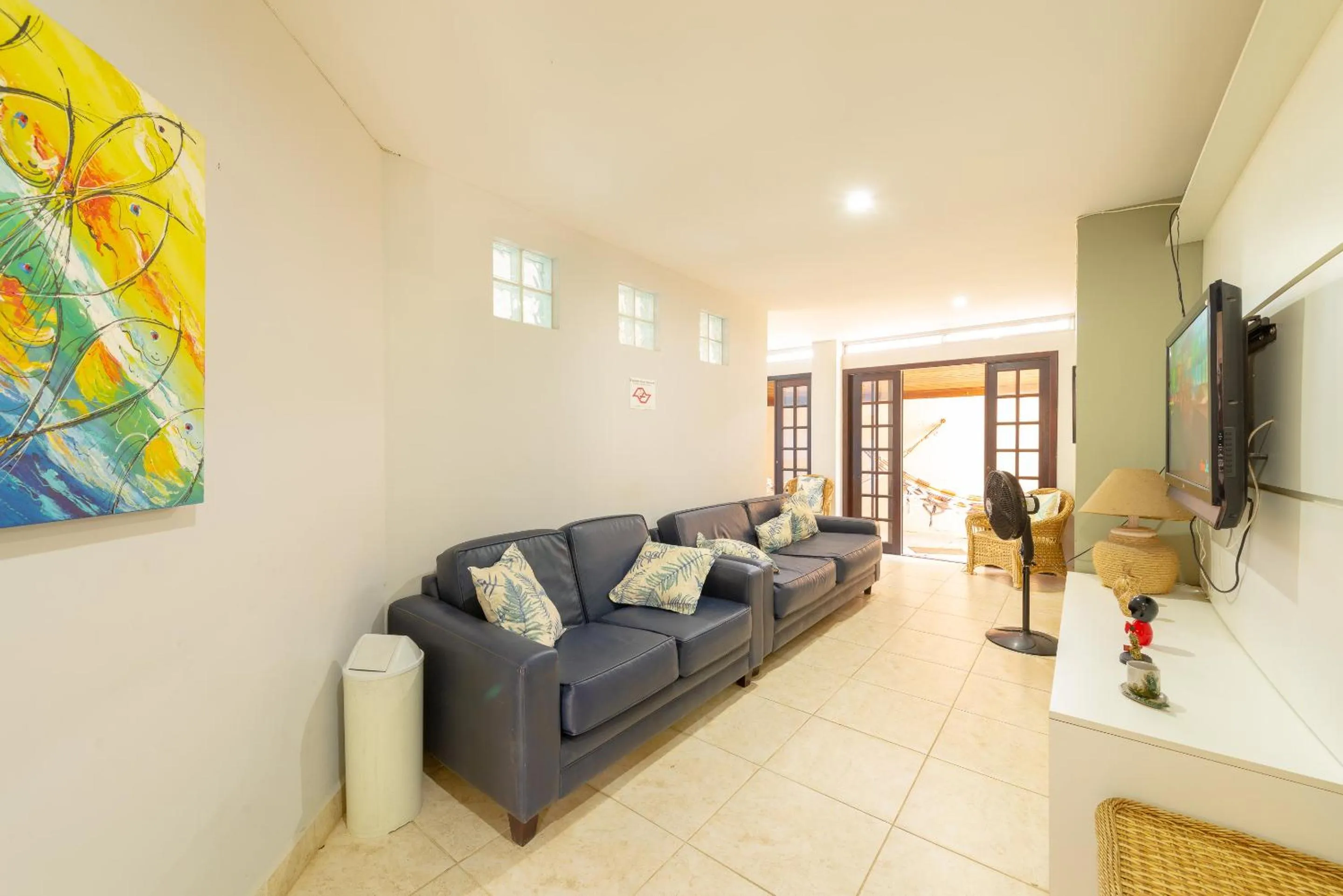 Communal lounge/ TV room in Chalés Four Seasons