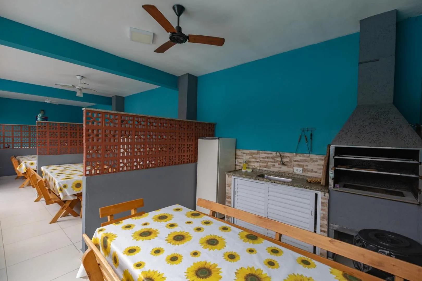 BBQ facilities, Bed in Chalés Four Seasons