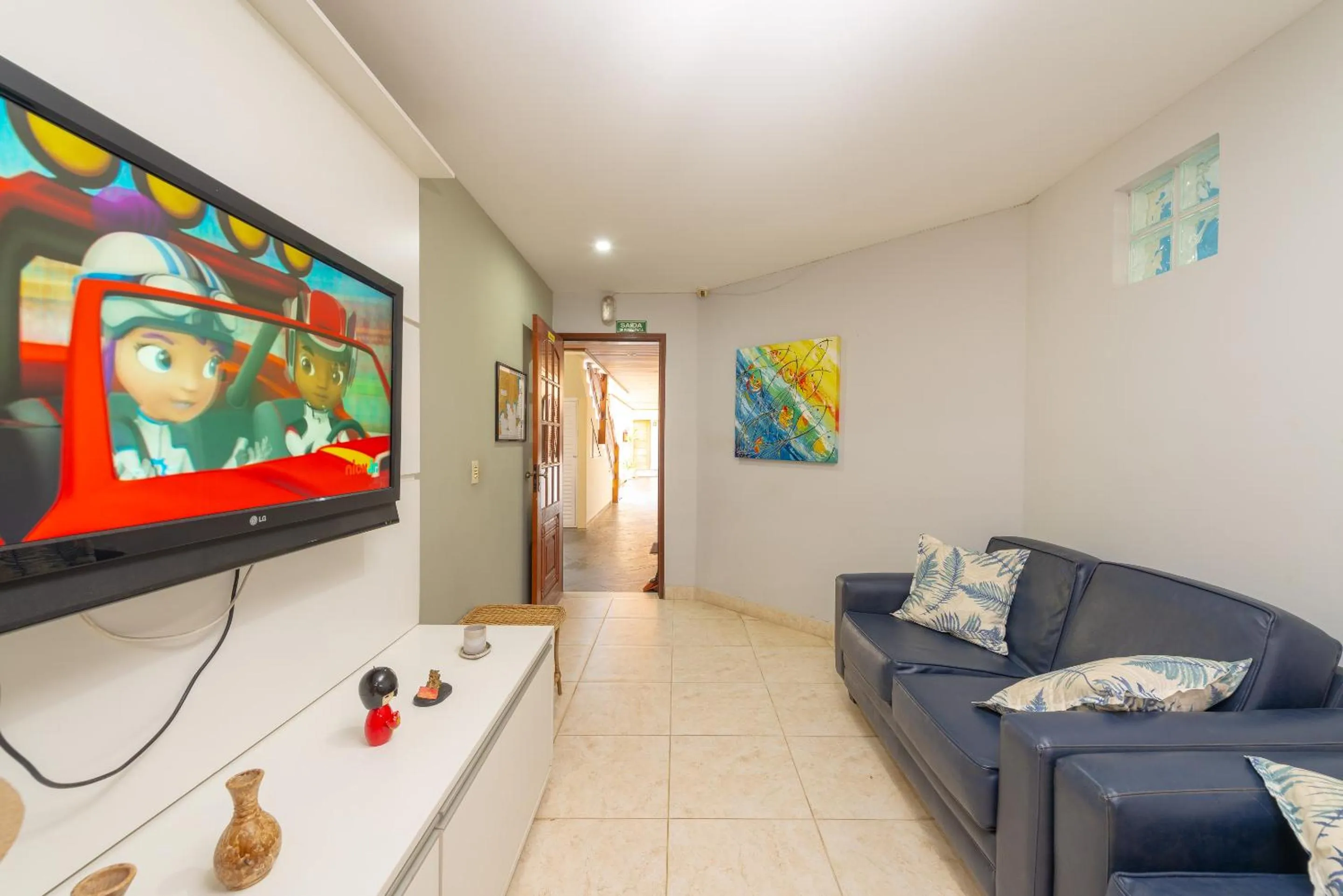 Communal lounge/ TV room in Chalés Four Seasons