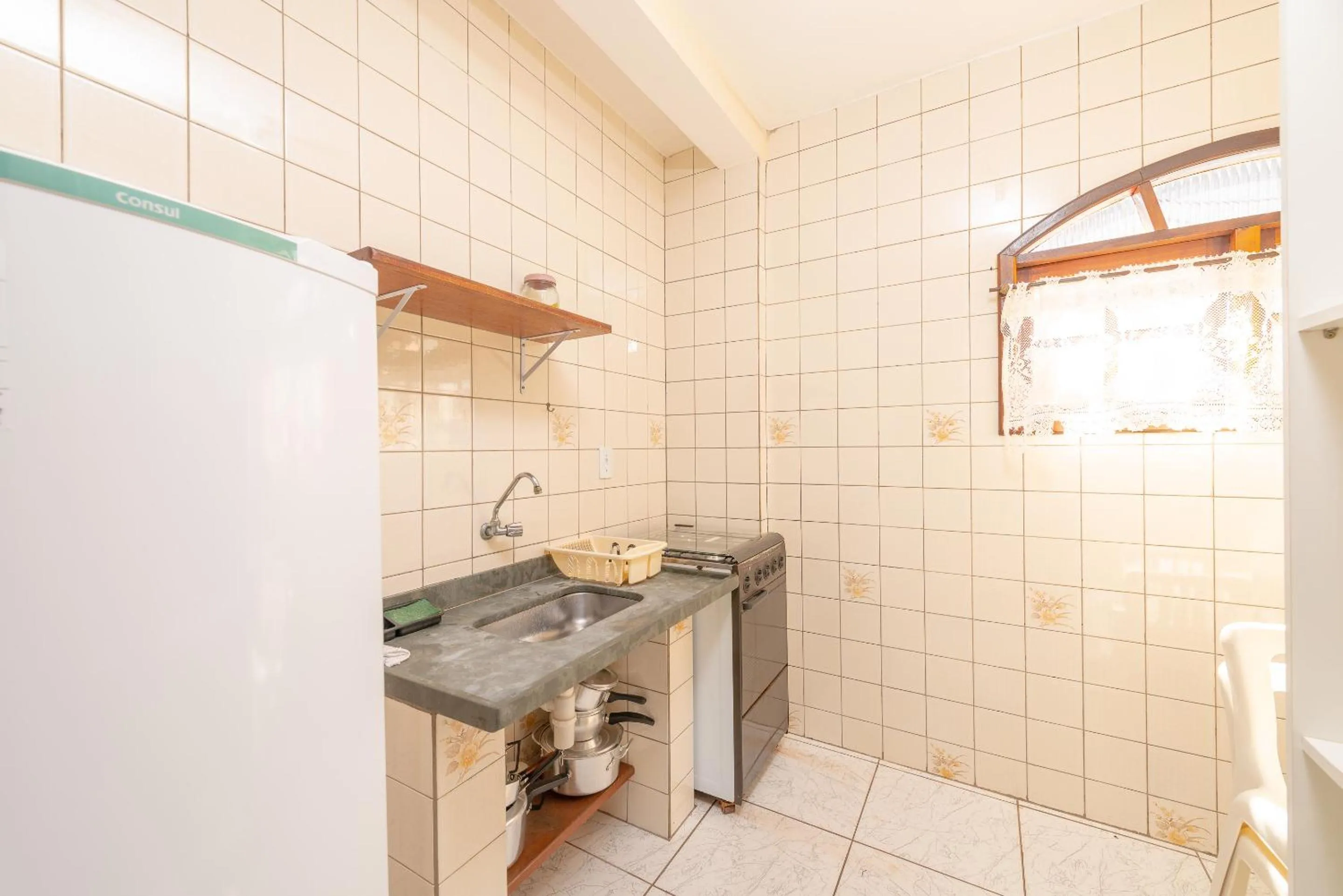 Kitchen or kitchenette in Chalés Four Seasons