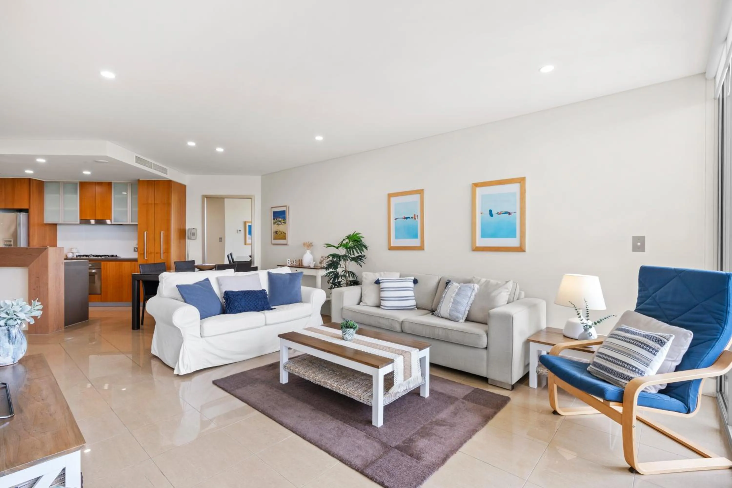 Living room in Cotton Beach Resort - Tweed Coast Holidays ®