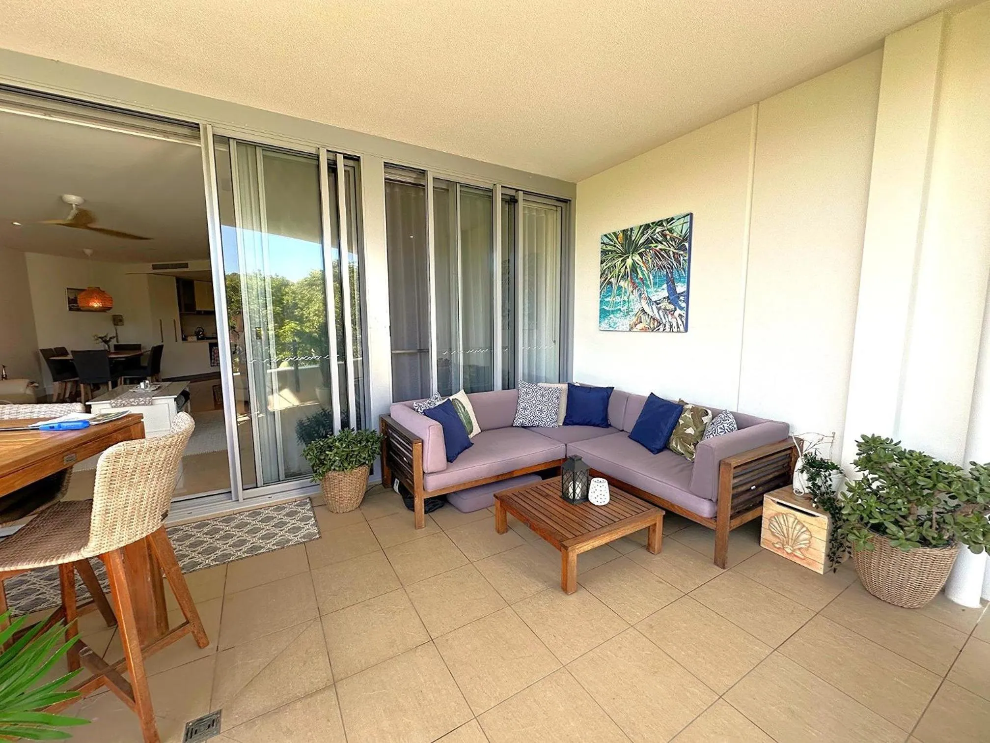 Balcony/Terrace in Cotton Beach Resort - Tweed Coast Holidays ®