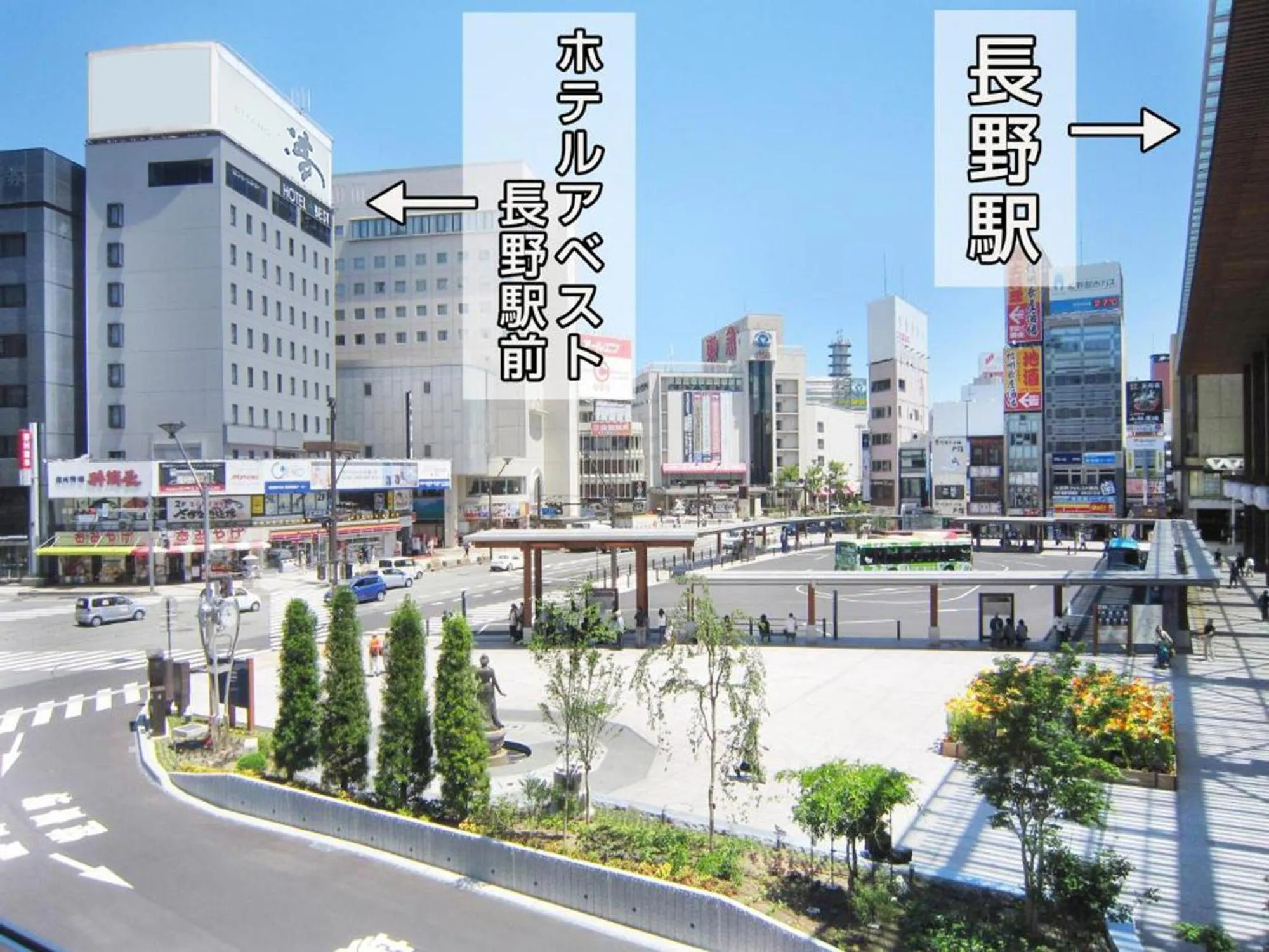 Property building in Hotel Abest Nagano Ekimae