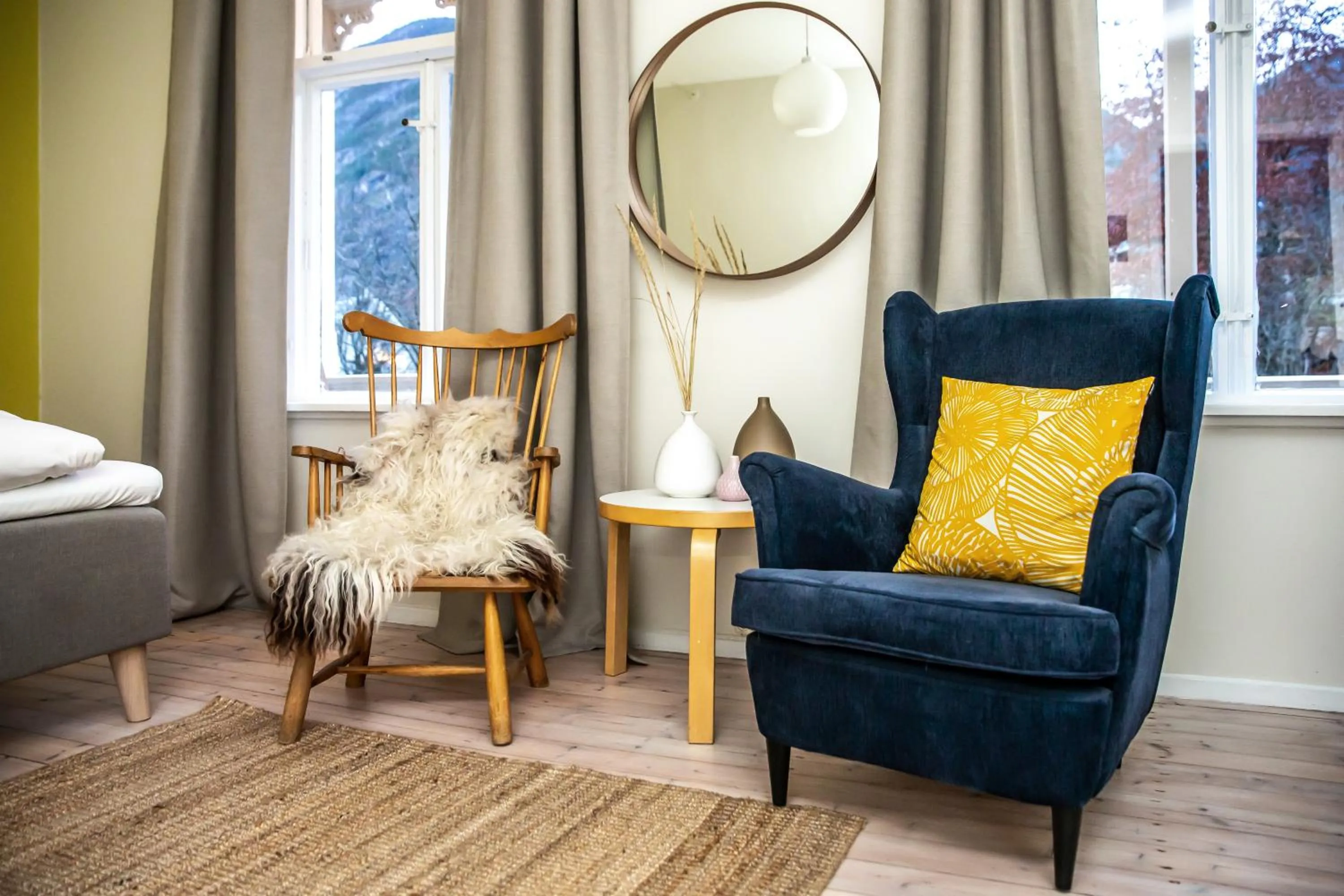 Seating area in Lindstrøm Hotel