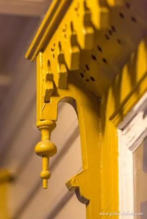 Decorative detail in Lindstrøm Hotel