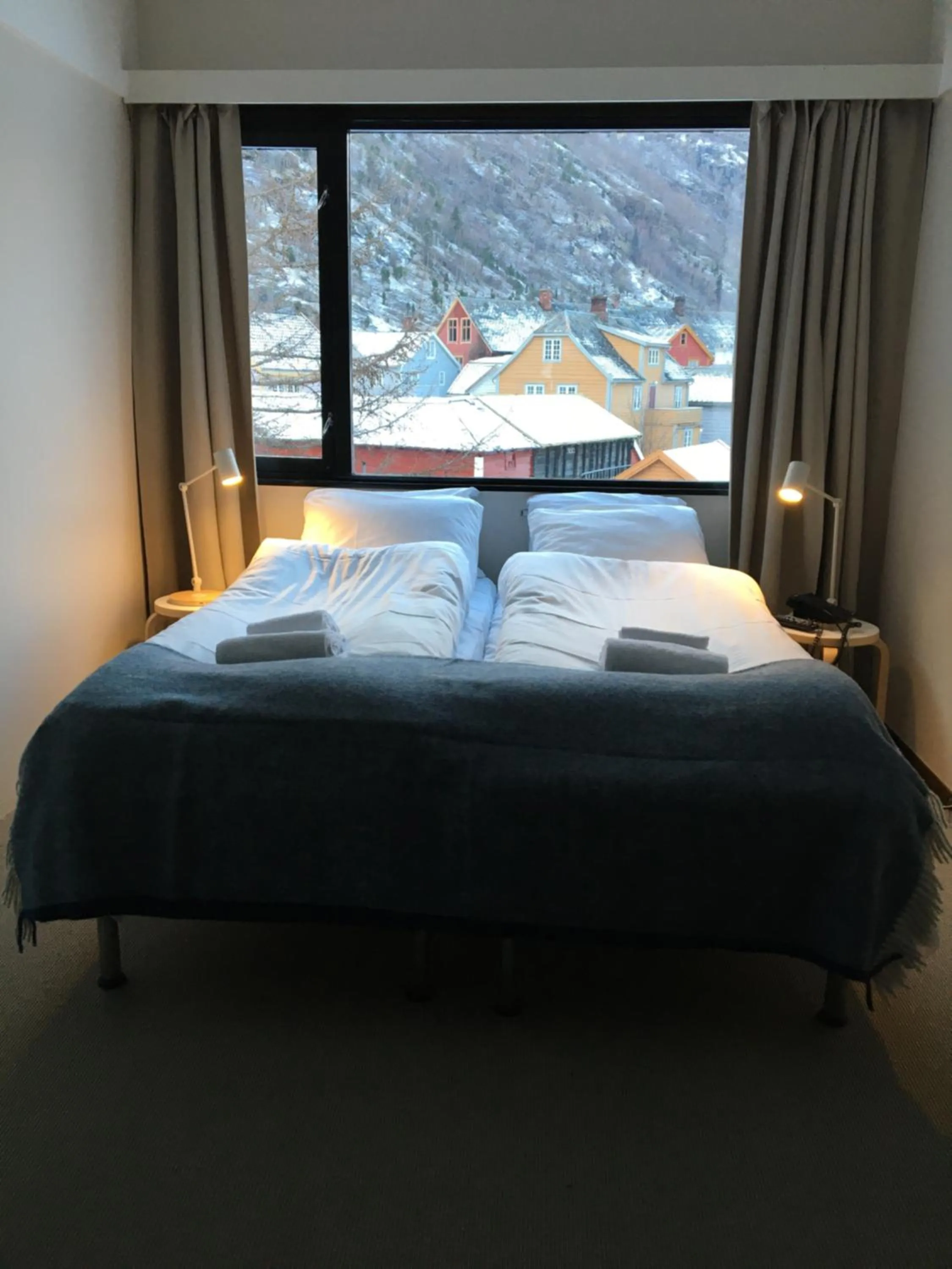 Bed in Lindstrøm Hotel