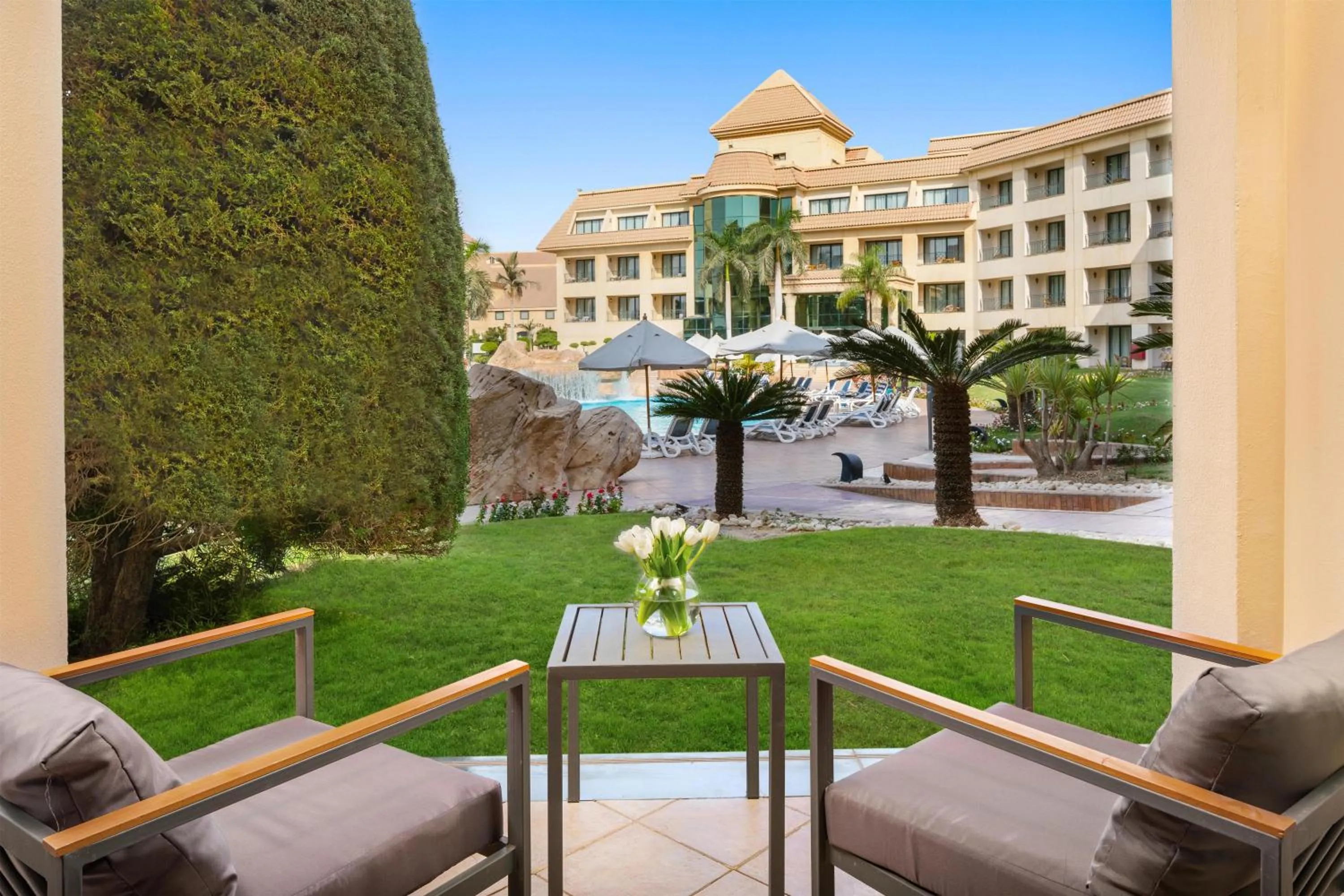 View (from property/room) in Hilton Pyramids Golf