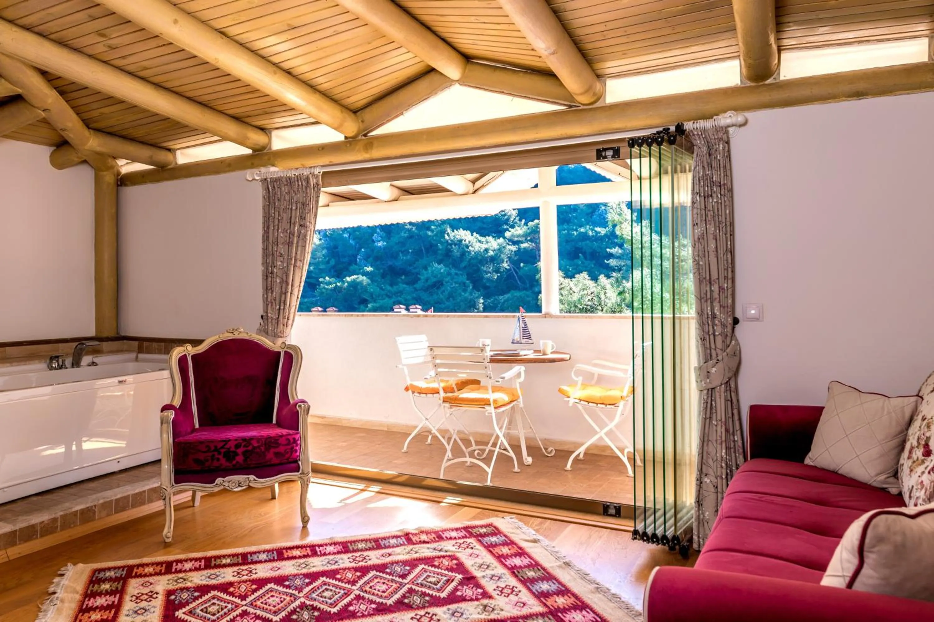 Seating area in Petunya Konak Boutique Hotel