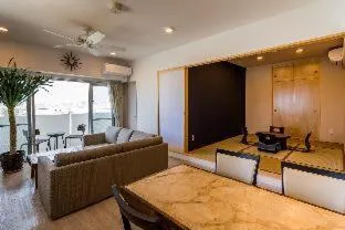 Living room in MINATO Chatan Seaside Condominium
