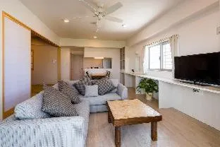 Living room in MINATO Chatan Seaside Condominium