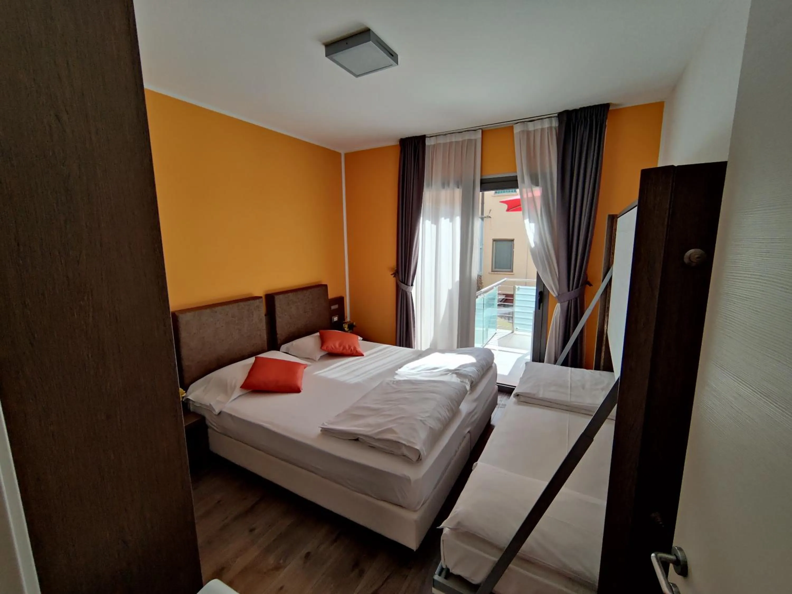 View (from property/room), Bed in Gardesana Active Apartments