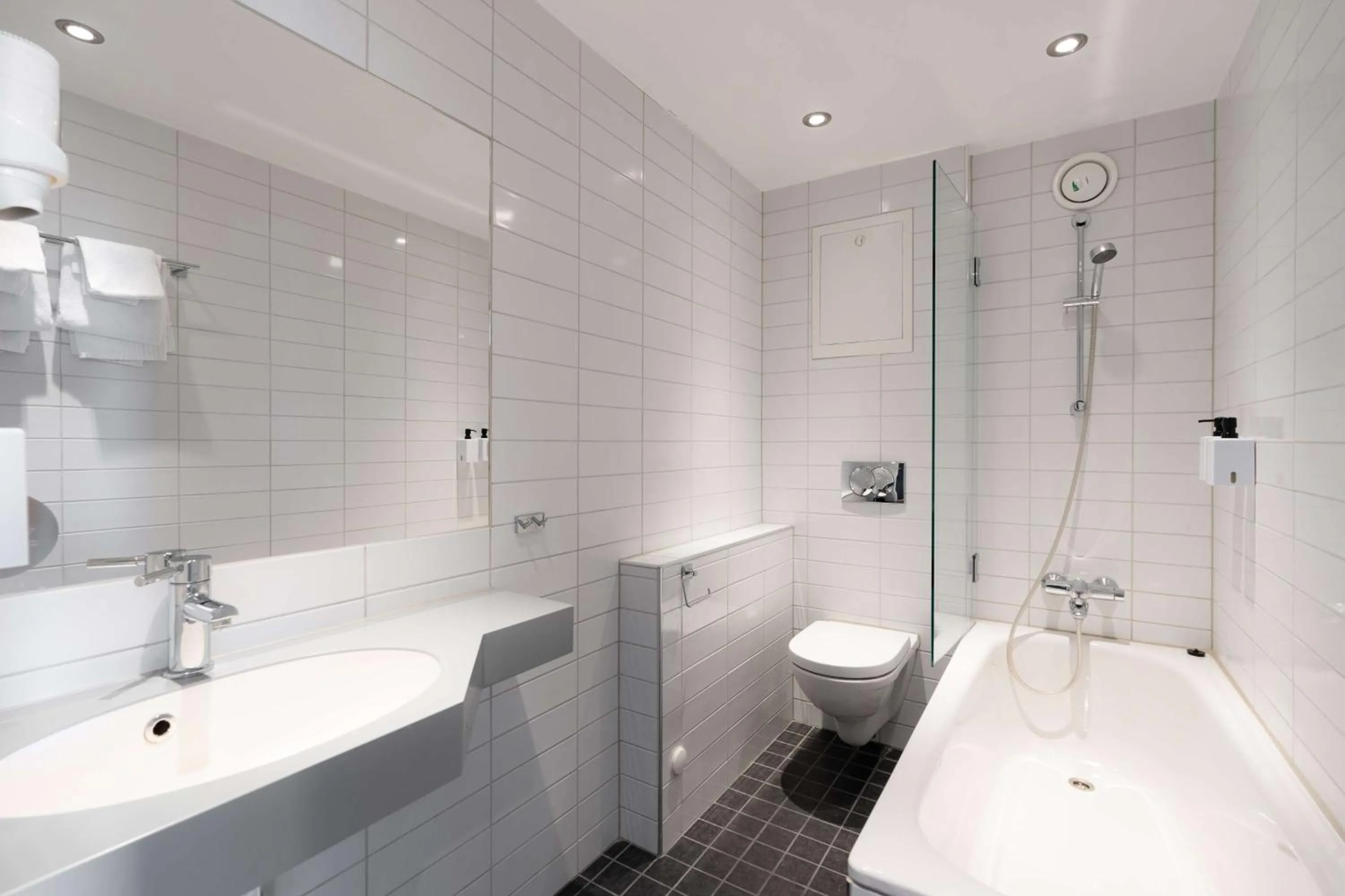 Bathroom in Scandic Alta