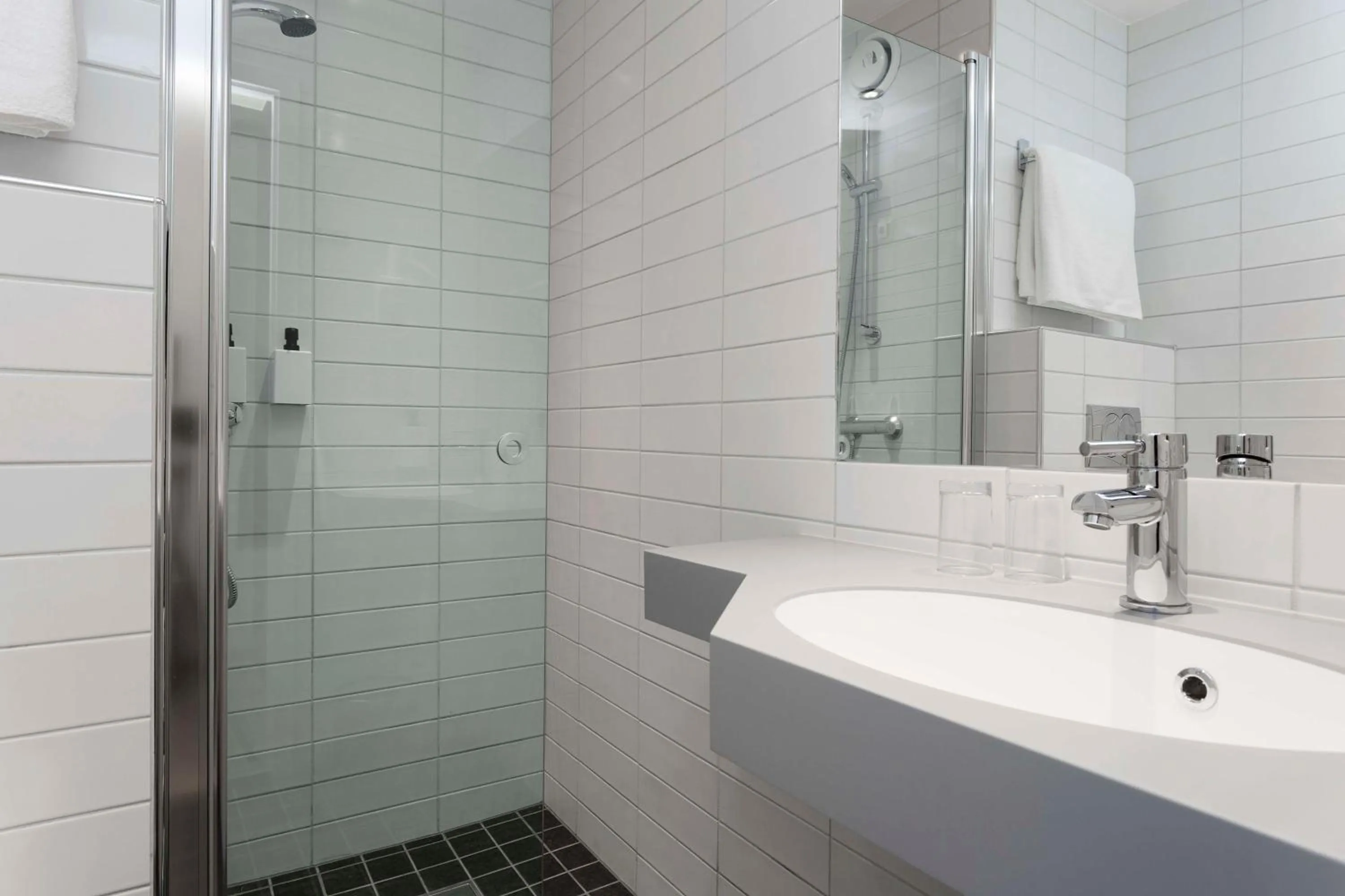 Bathroom in Scandic Alta