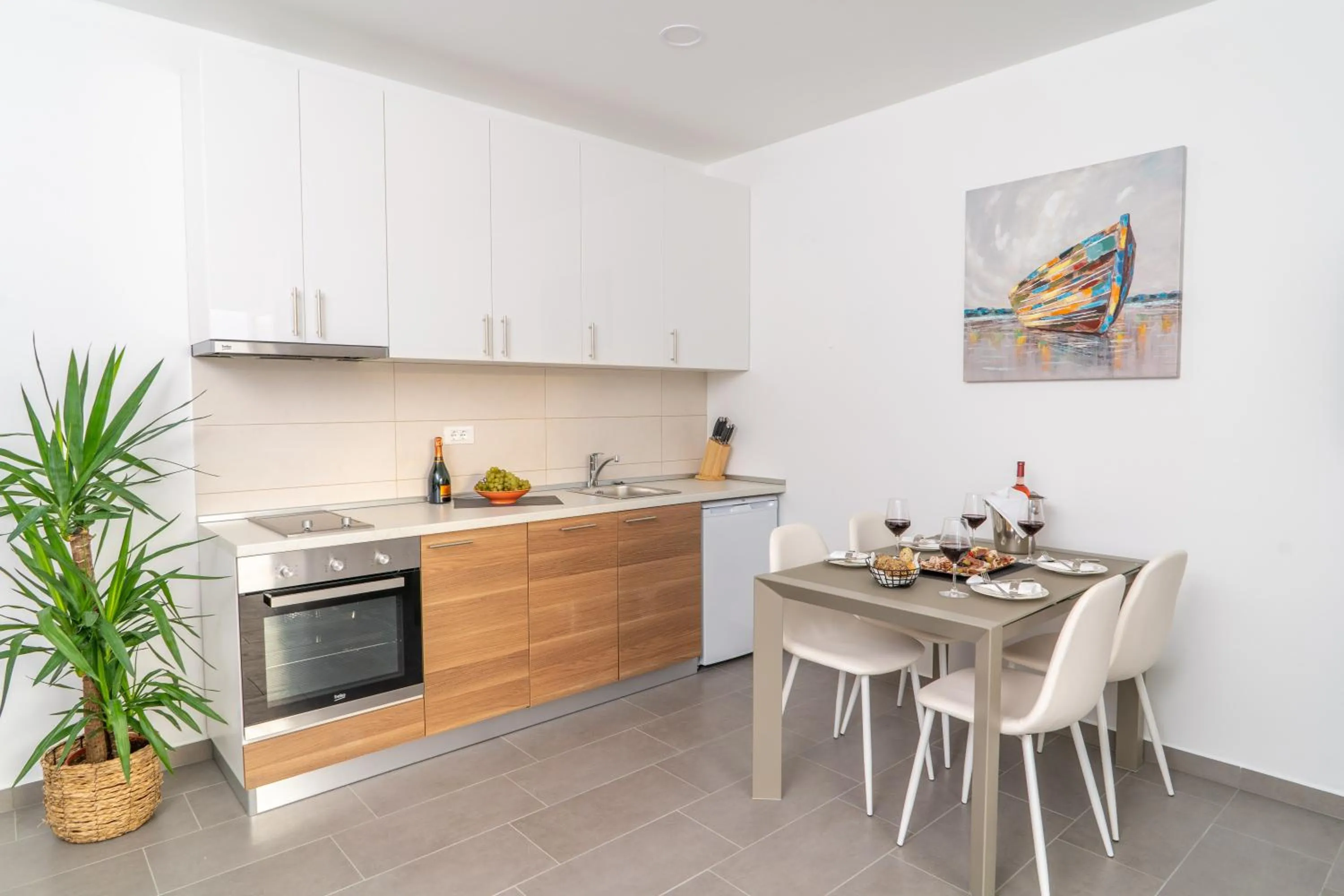 Kitchen or kitchenette in VIPo Prestige Apartments