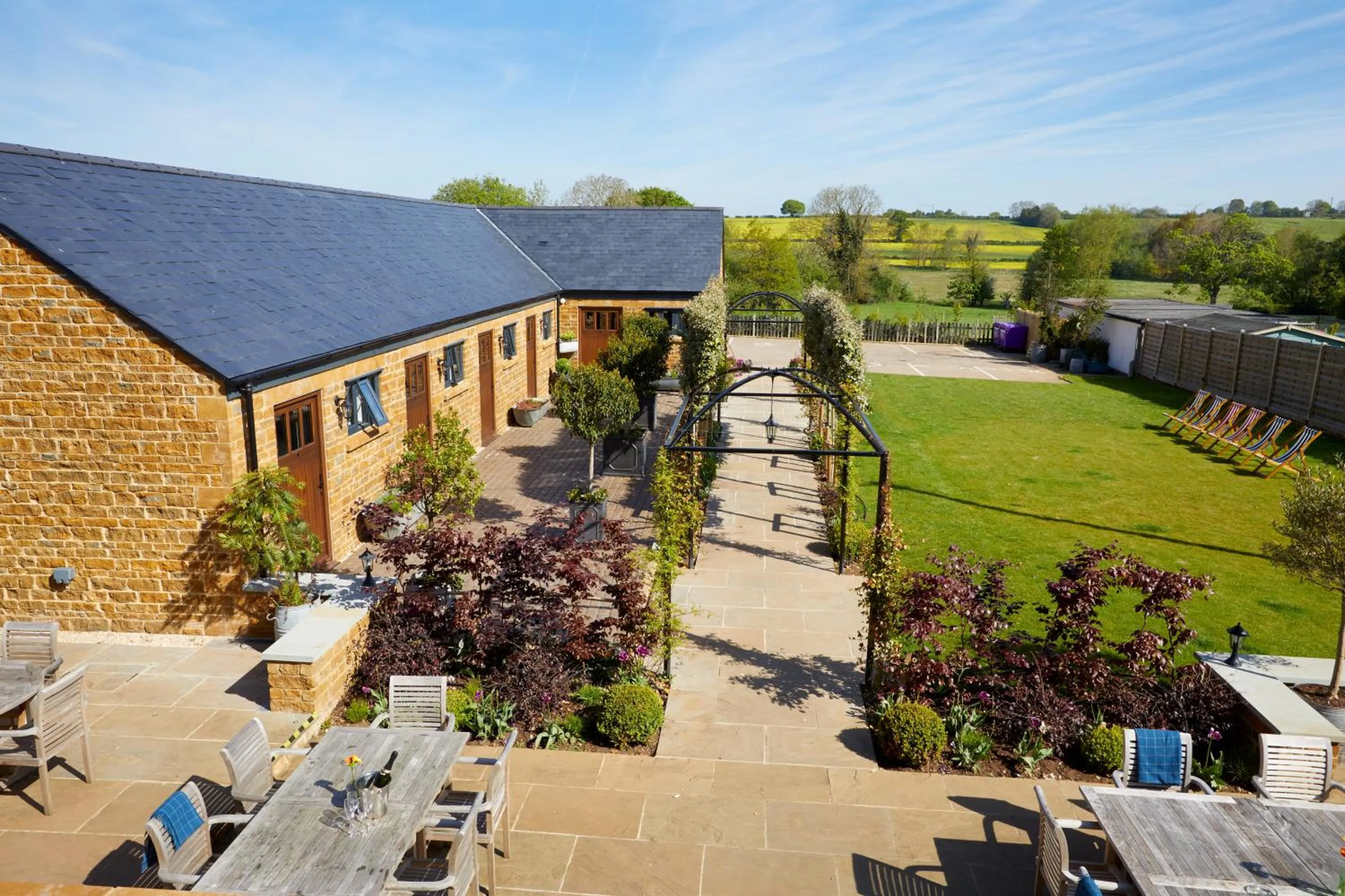 Patio in The George Inn