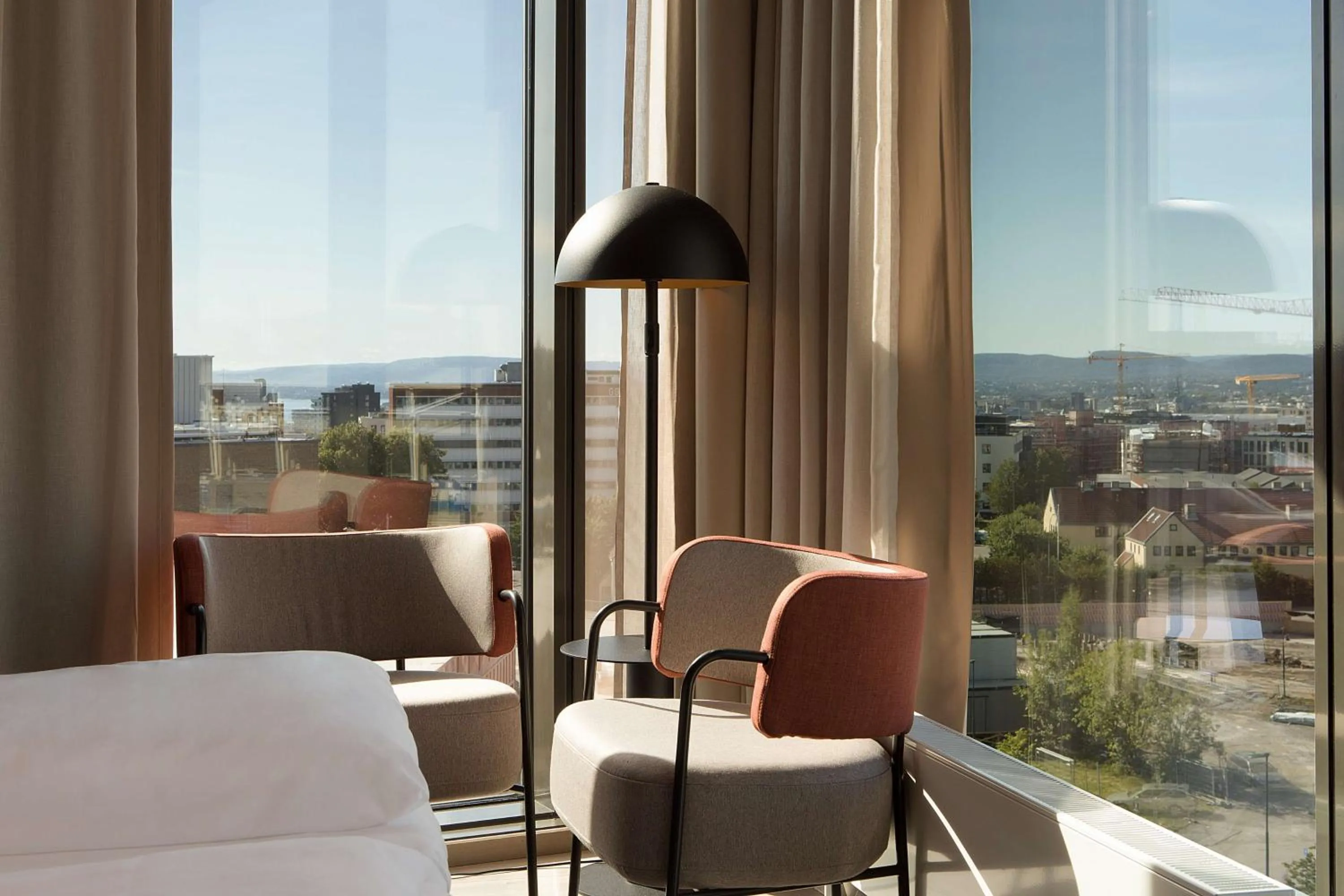 Bedroom in Scandic Helsfyr