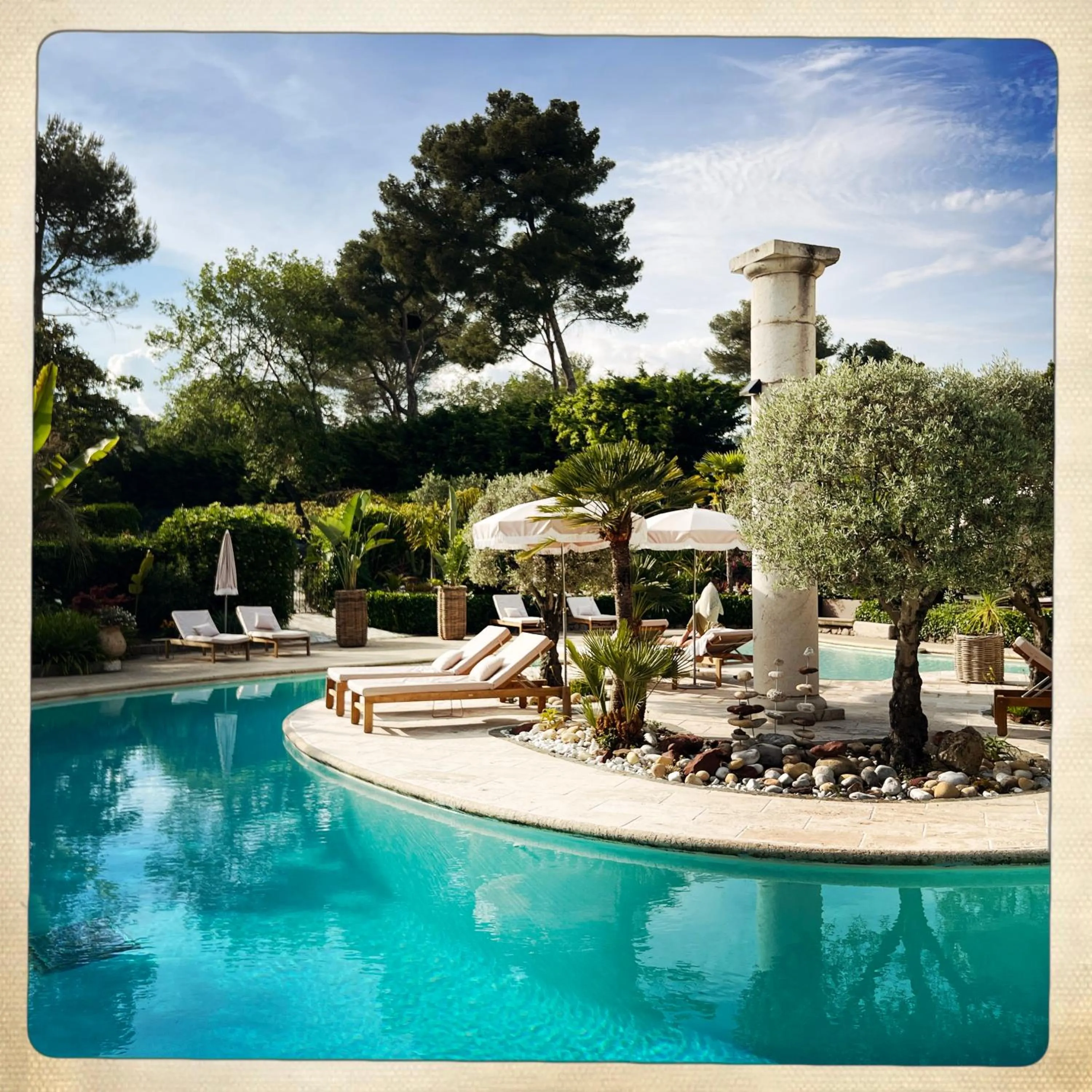 Swimming pool in Hotel Les Messugues