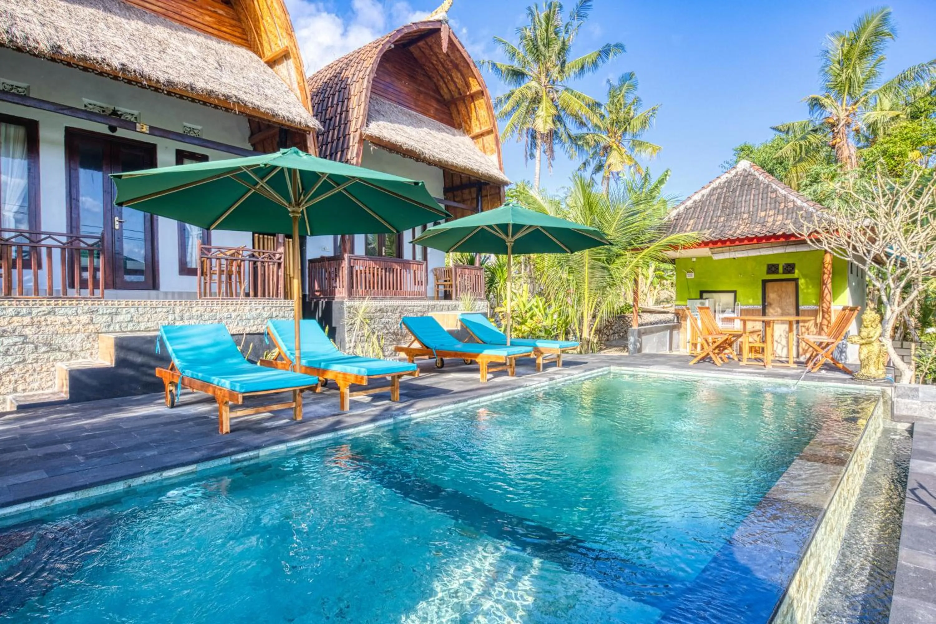 Swimming pool in The Mountain Cottage