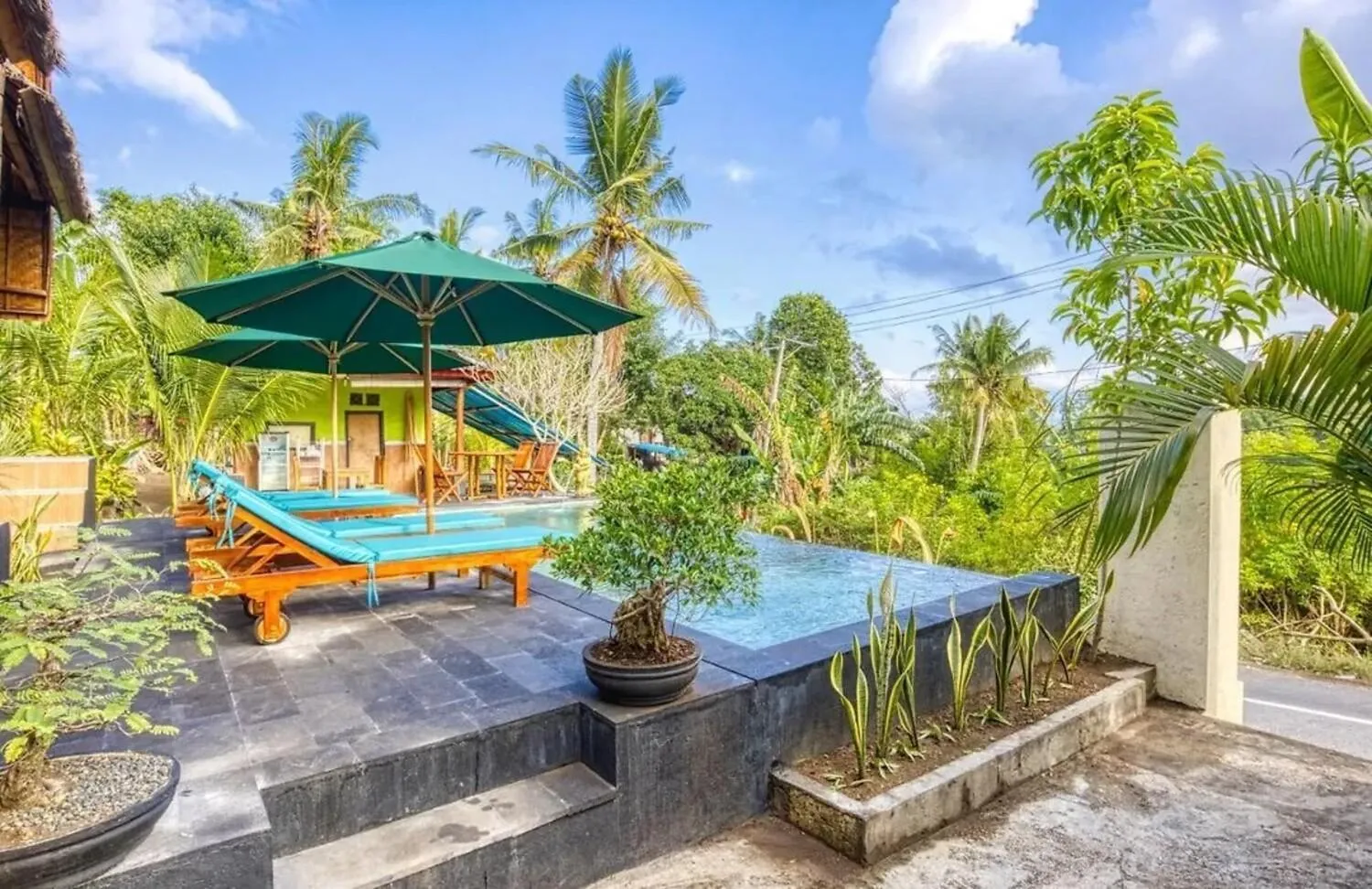 Swimming pool in The Mountain Cottage