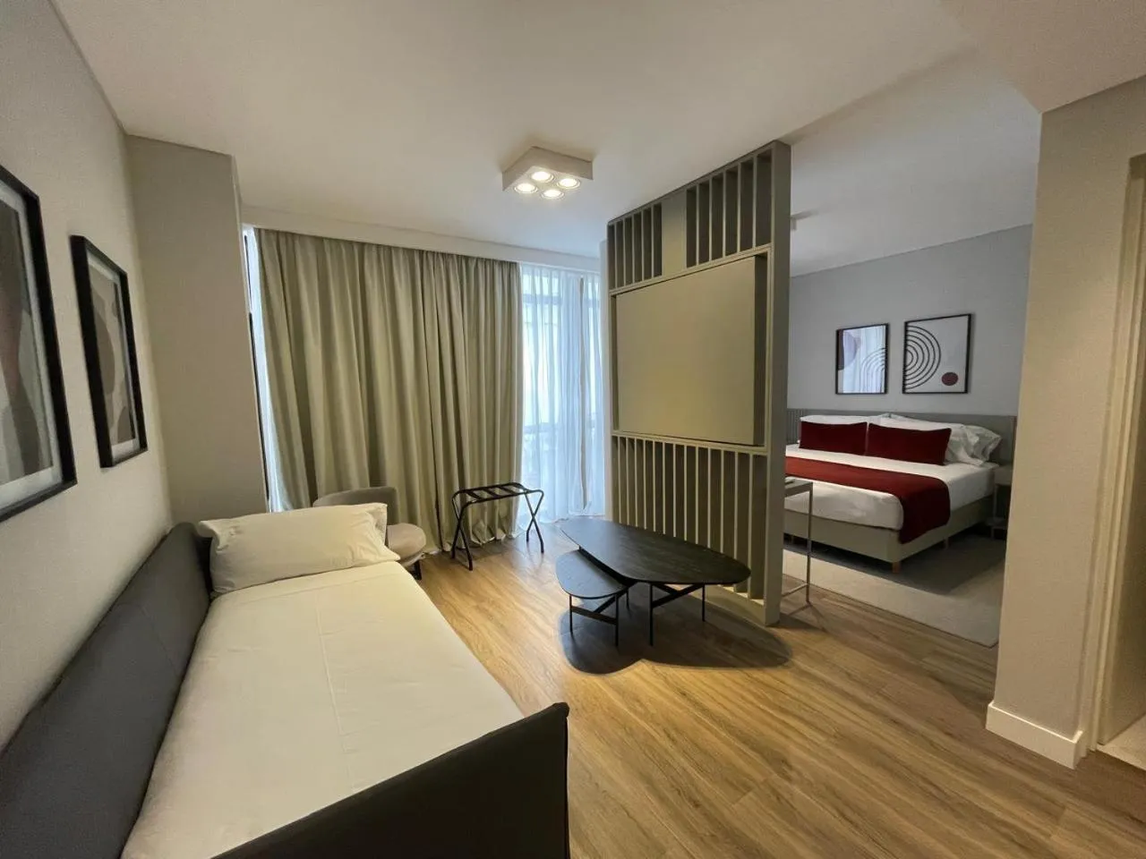 Photo of the whole room, Bed in Guemes Hotel & Spa