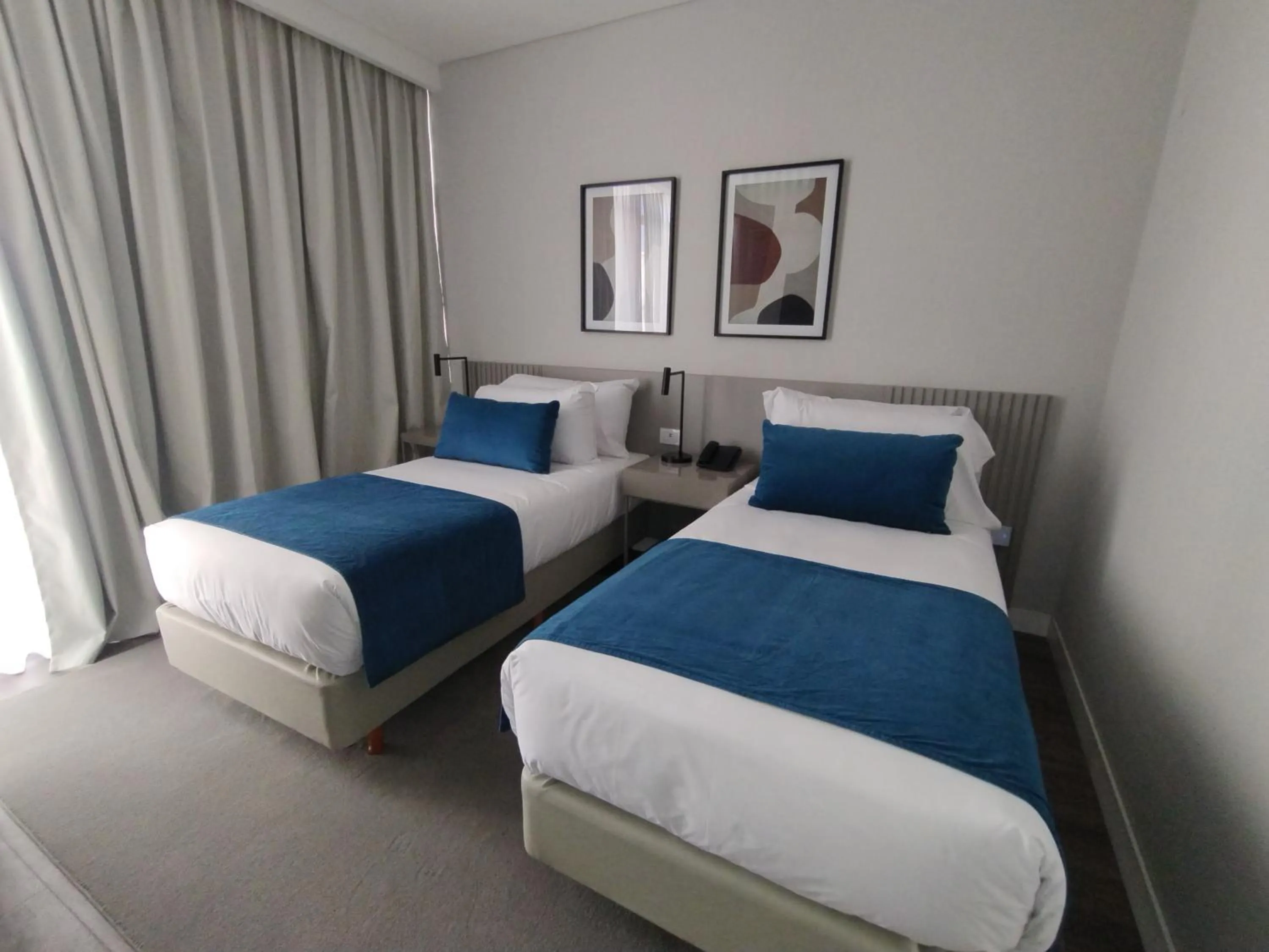 Bed in Guemes Hotel & Spa