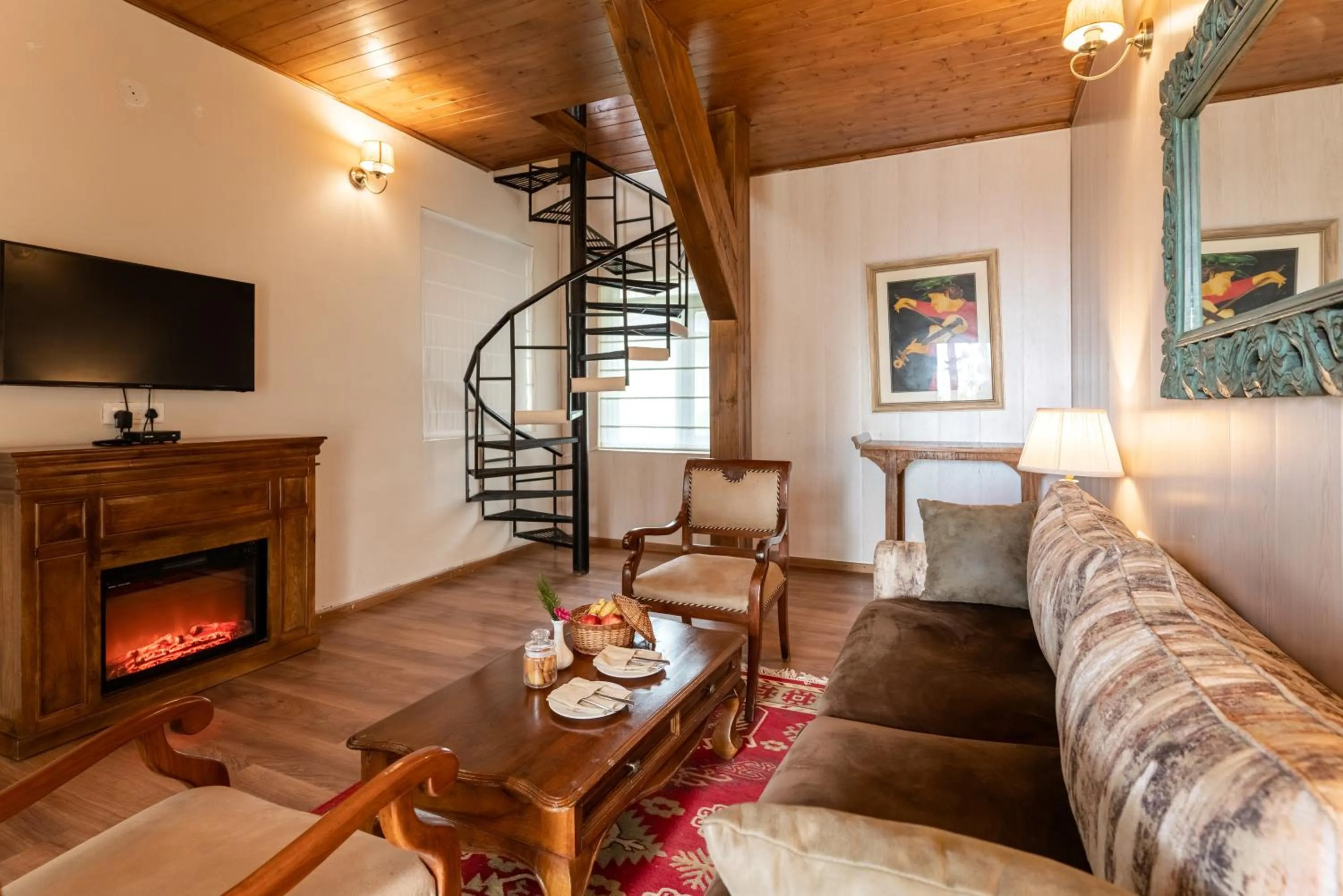 Living room in Larisa Resort, Mussoorie